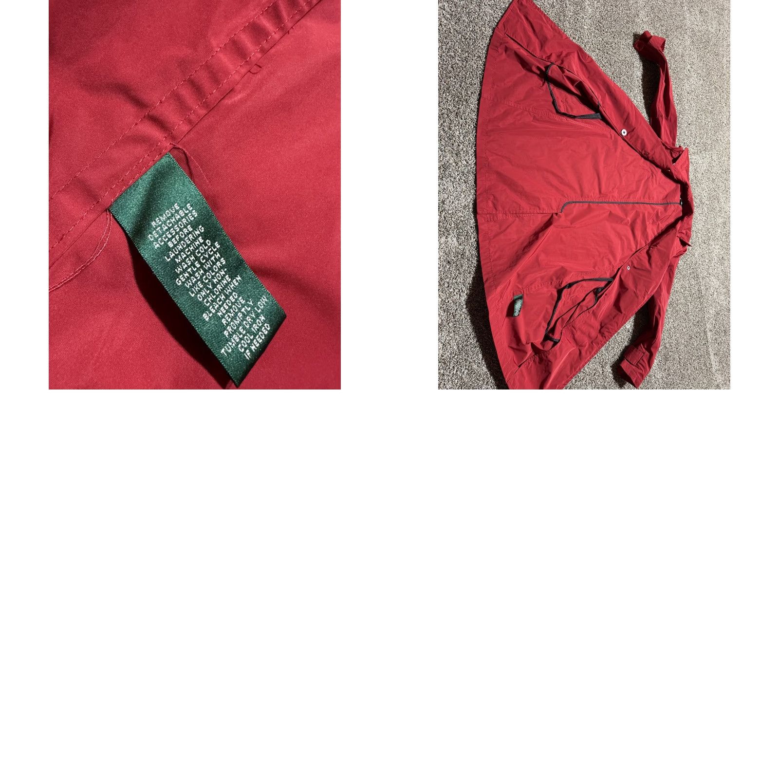 Ralph Lauren Lauren Ralph Lauren Jacket Trench Coat Womens Regular Size M Red Waterproof Long Zipper Softshell Logo Size M / US 6-8 / IT 42-44 - 9 Thumbnail