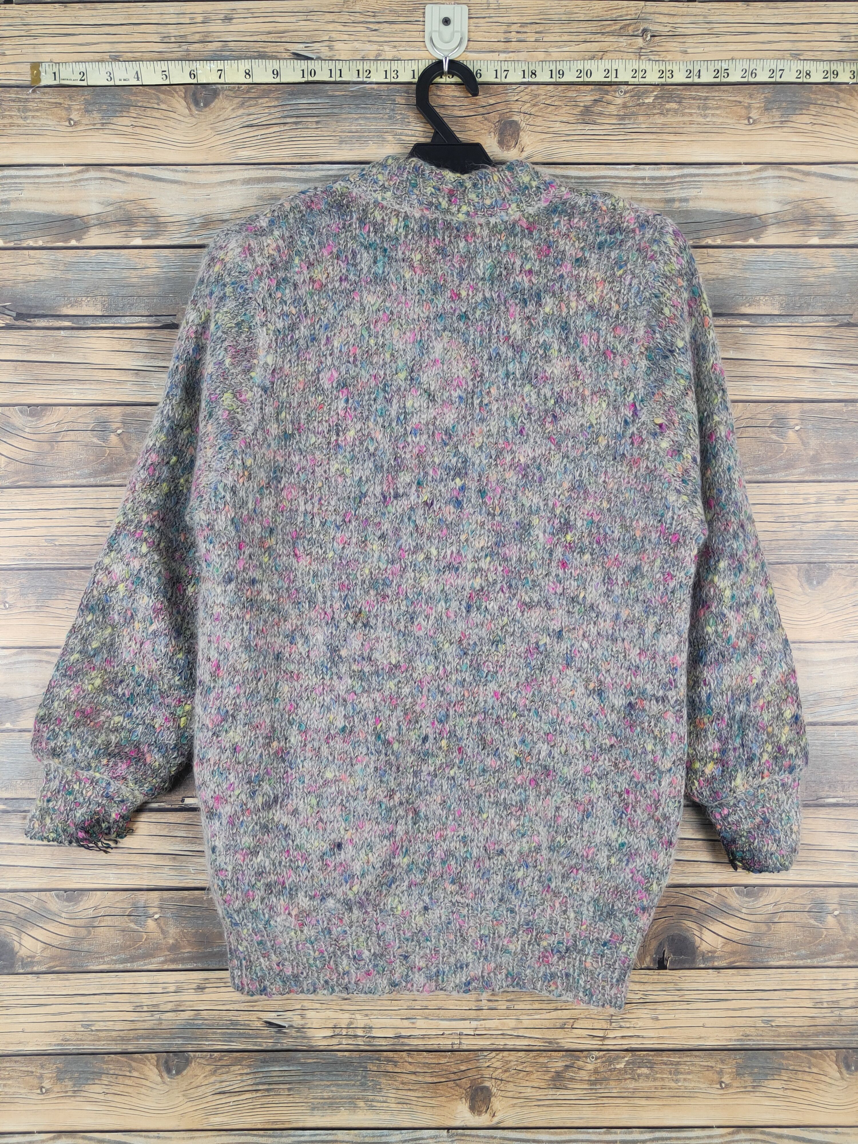 Japanese Brand Ju-Eight Gray vintage Knitwear Sweaters #W1275 Size M / US 6-8 / IT 42-44 - 9 Thumbnail