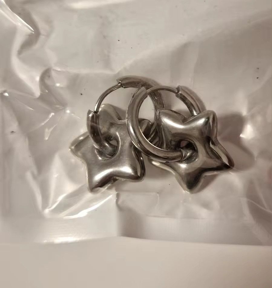 Jewelry × Vintage Retro punk y2k star hoop earring Size ONE SIZE - 4 Thumbnail