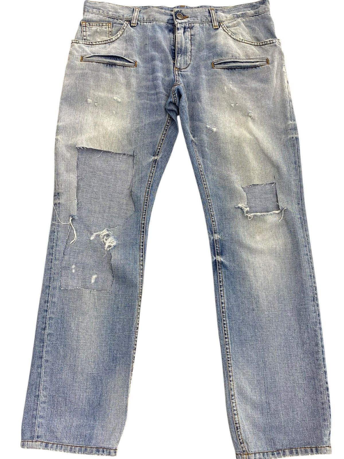 Dolce & Gabbana Dolce & Gabbana Faded Style Ripped Jeans Size US 36 / EU 52 - 1 Thumbnail
