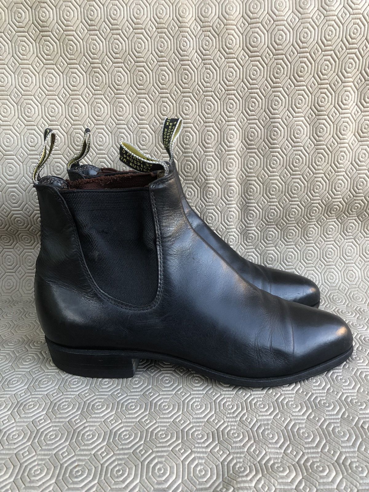 R.M. Williams R.M William’s Black Calfskin Leather Women’s Boot Size 6 G Size US 8.5 / IT 38.5 - 3 Thumbnail