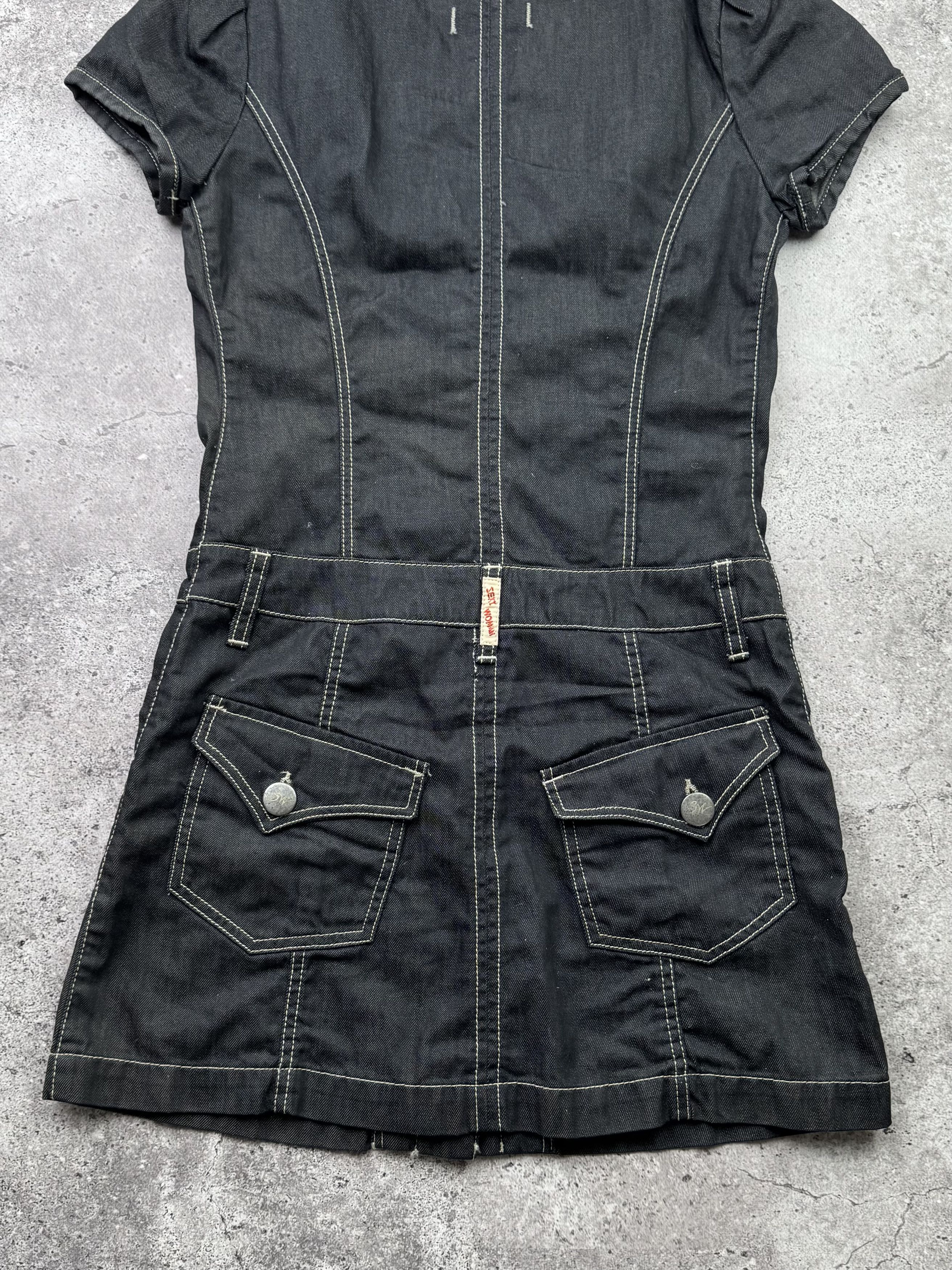 Japanese Brand Vintage Denim Dress C655(V203) Size M / US 6-8 / IT 42-44 - 6 Thumbnail