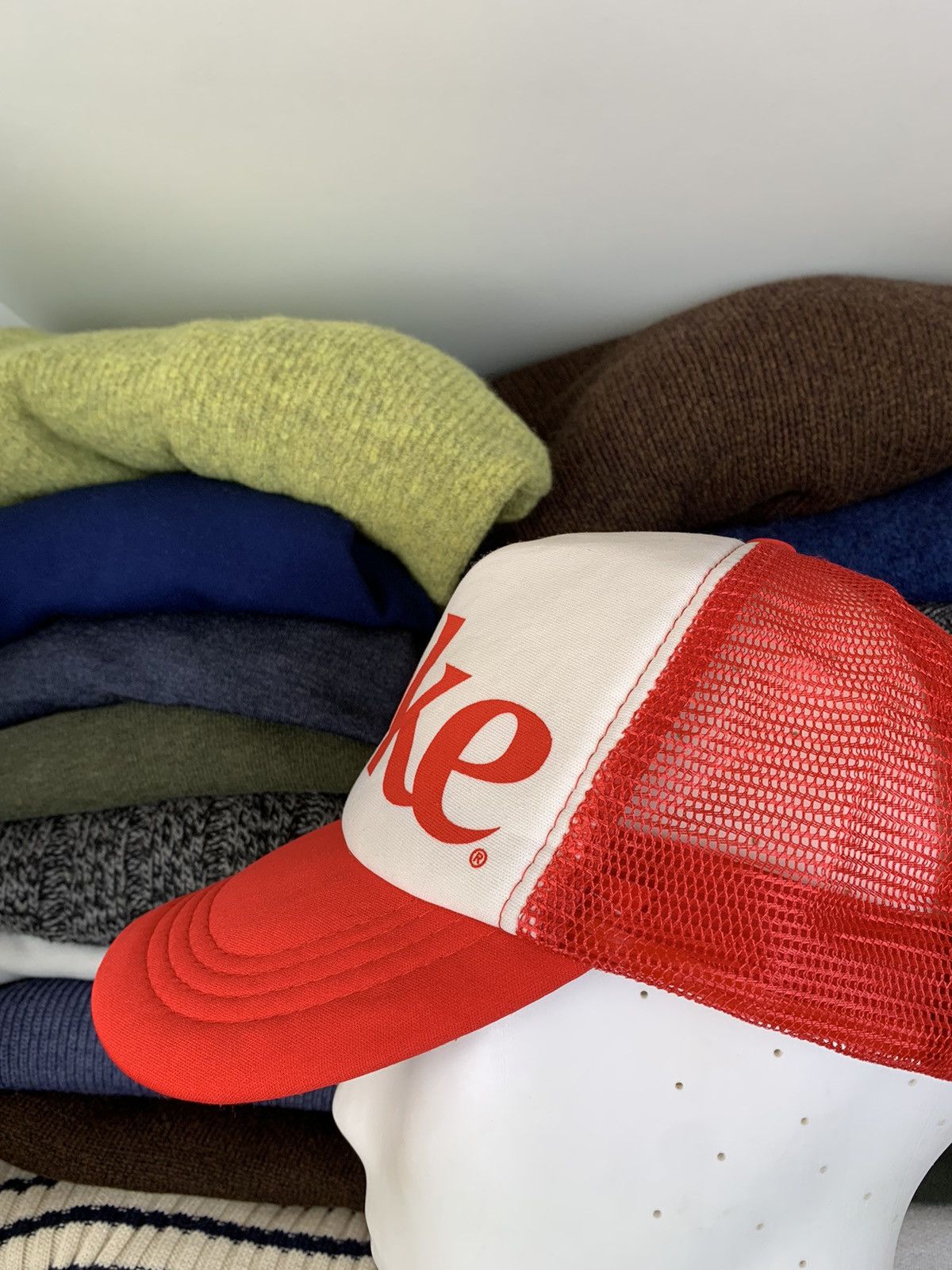 Vintage Vintage Coca Cola Coke Trucker Cap Hat Size ONE SIZE - 11 Thumbnail