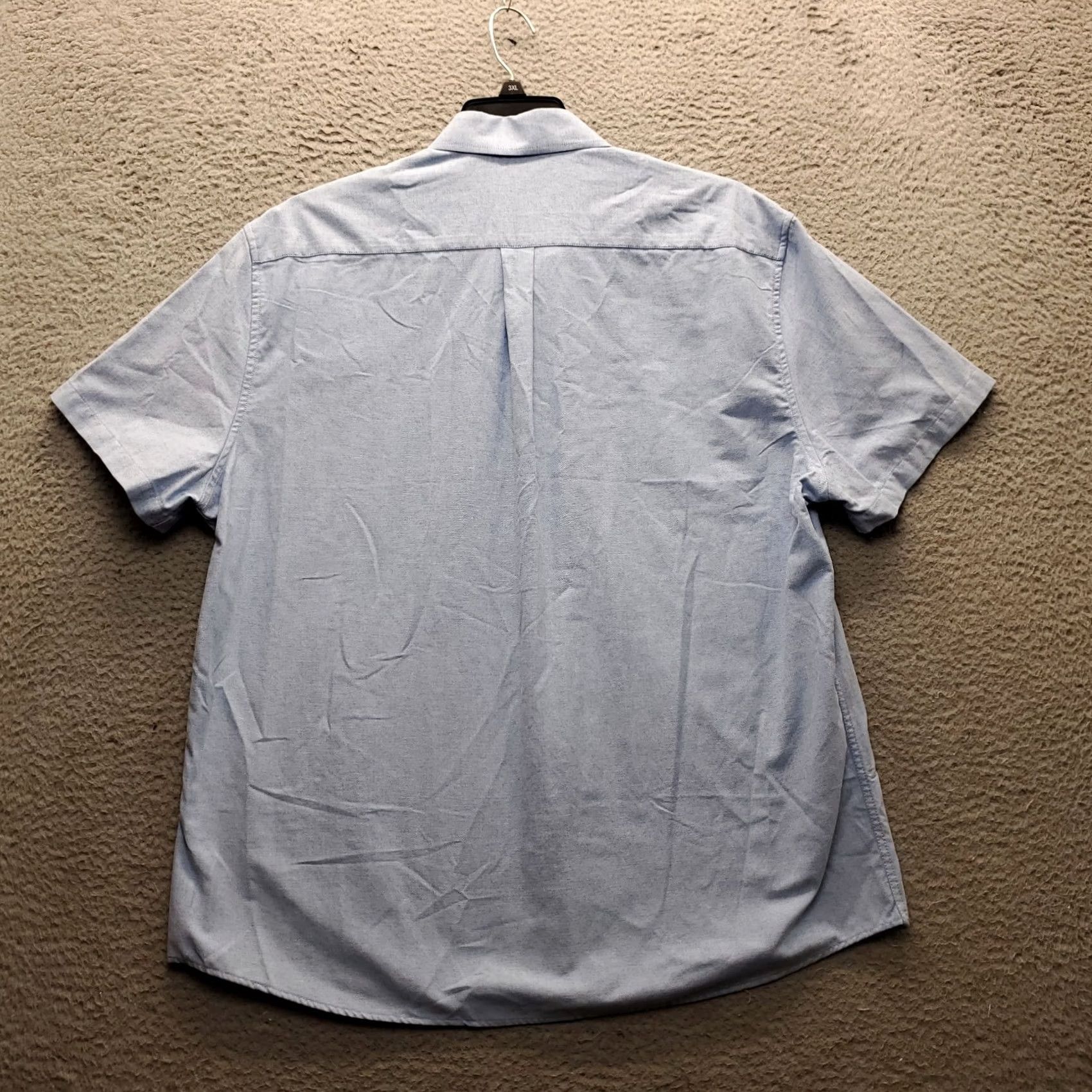 Vintage Paul Jones Shirt Mens 2XL Blue Short Sleeve Travel Oxford Button Up Size US XXL / EU 58 / 5 - 2 Thumbnail