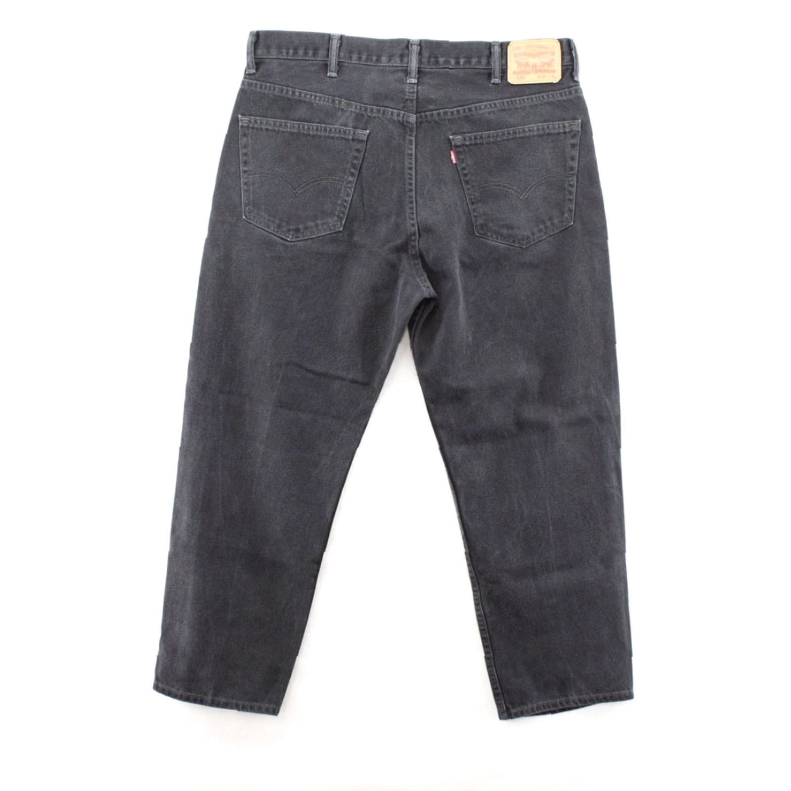 Levi's Levi's 550 Jeans Mens 40 x 30 Black Denim Cotton Casual Relaxed Work Wear Tapered Size US 40 / EU 56 - 4 Thumbnail
