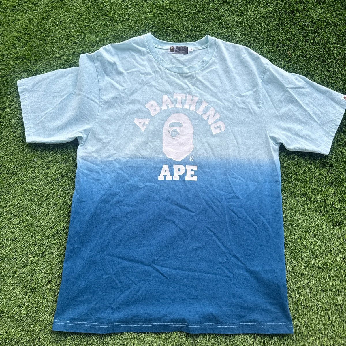 Bape Bape Blue Ombre T-Shirt Size US XL / EU 56 / 4 - 1 Thumbnail