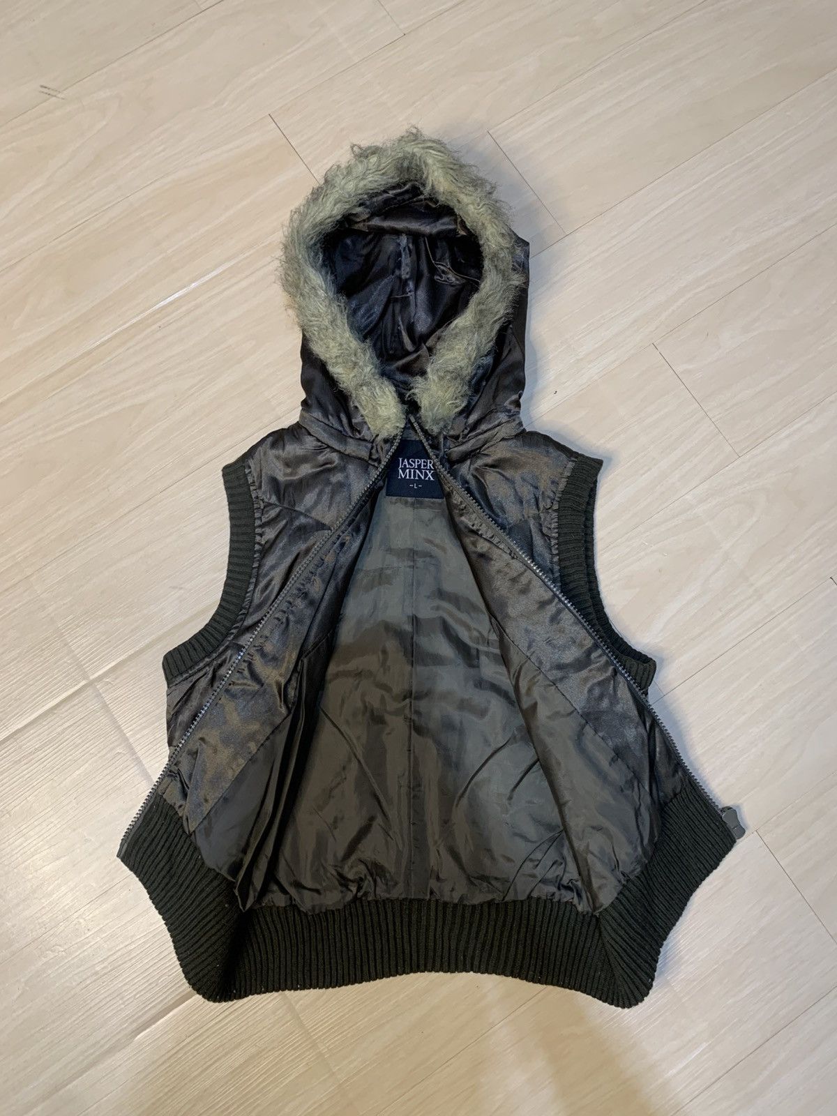 Le Grande Bleu (L.G.B.) Y2K jasper MINX Puffer Fur Vest Size US L / EU 52-54 / 3 - 5 Thumbnail