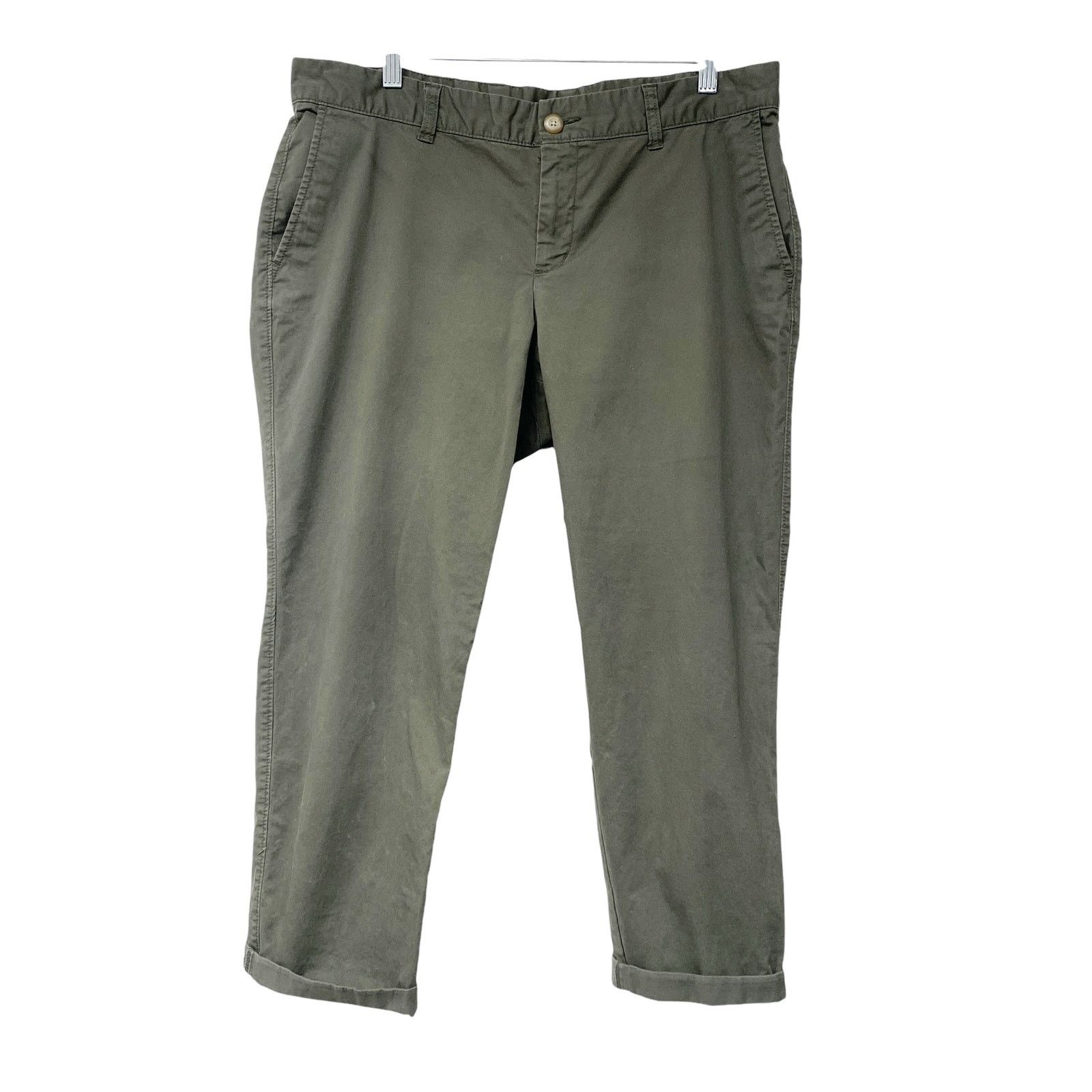 Gap Gap Womens Size 14 Green Girlfriend Khaki Pants Size 36" / US 14 / IT 50 - 1 Thumbnail