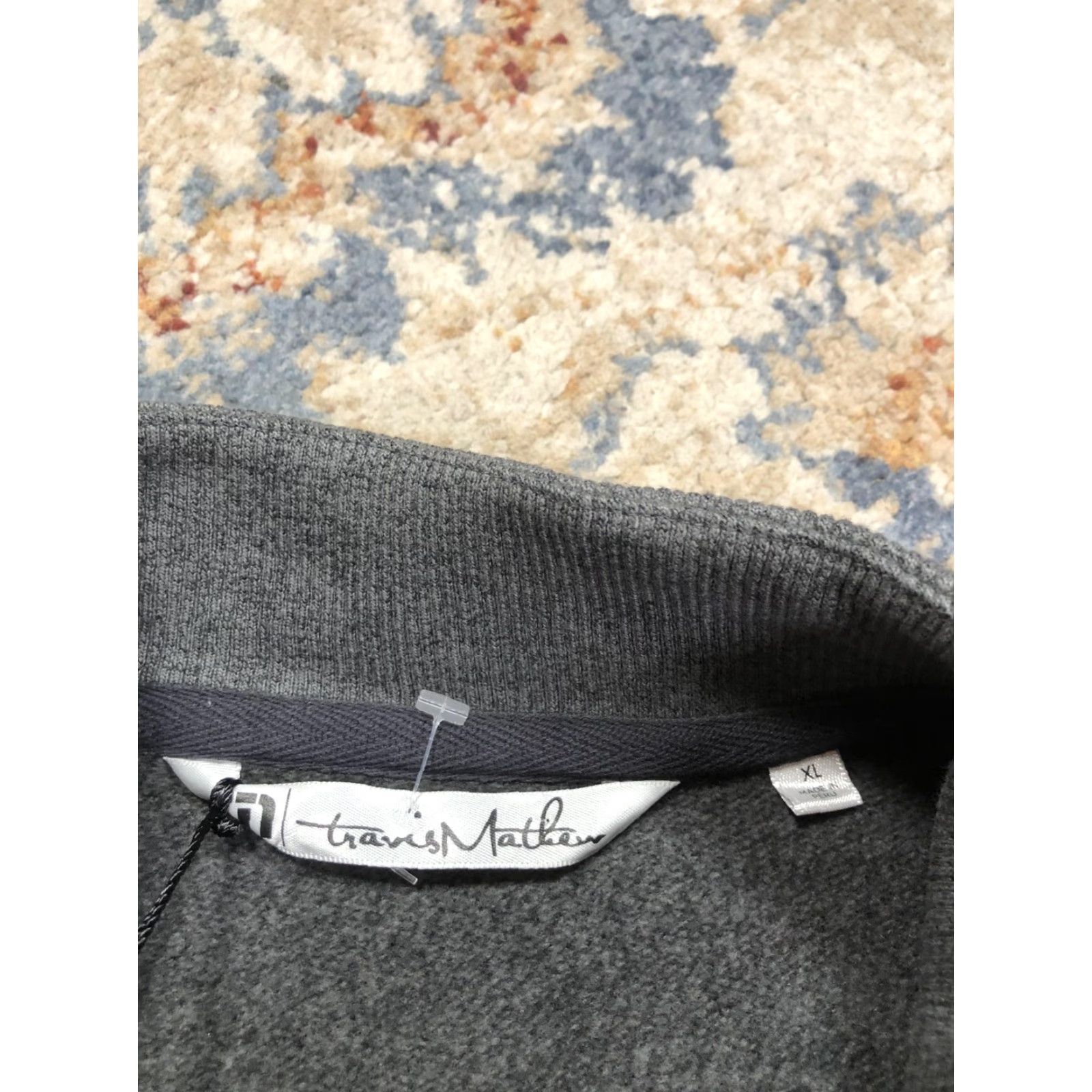 TravisMathew Travis Mathew Sweatshirt Mens XL Gray Wall Henley Knit Pullover Button Front Logo 1MU084 Size US XL / EU 56 / 4 - 7 Thumbnail