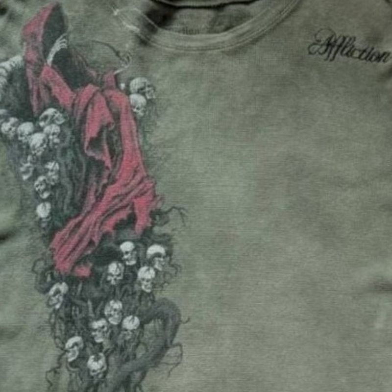 Affliction Affliction Green Long-Sleeve Top | Size 2XL Size US XXL / EU 58 / 5 - 4 Thumbnail