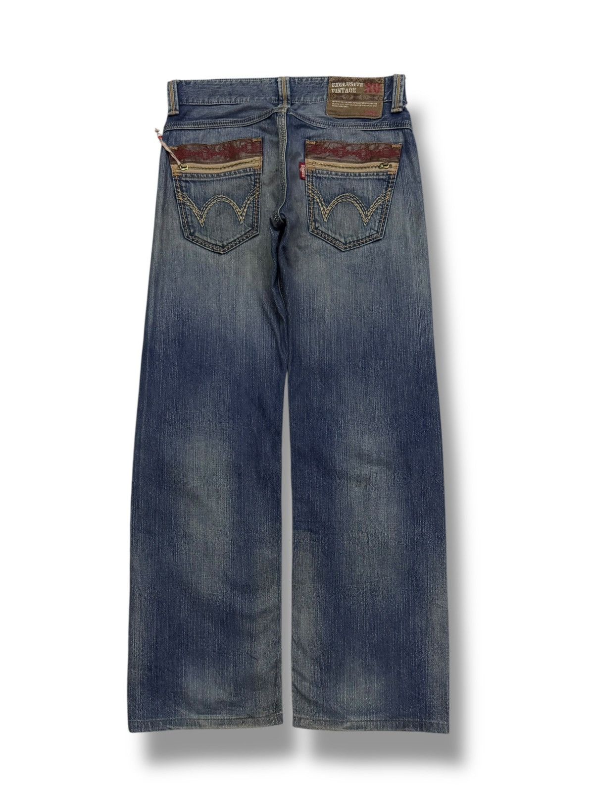 Edwin Vintage 00s Edwin 444XVS Exclusive Vintage Denim Jeans | W32 Size US 32 / EU 48 - 3 Thumbnail