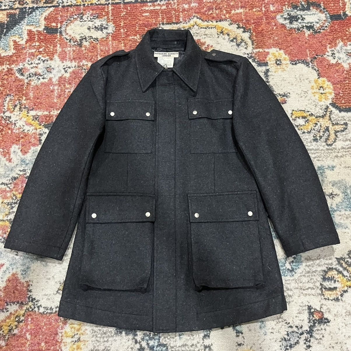 ジャケット・アウター katharine hamnett london long coat Archive Vintage 1980s Katharine Hamnett London Tan Long Coat Size