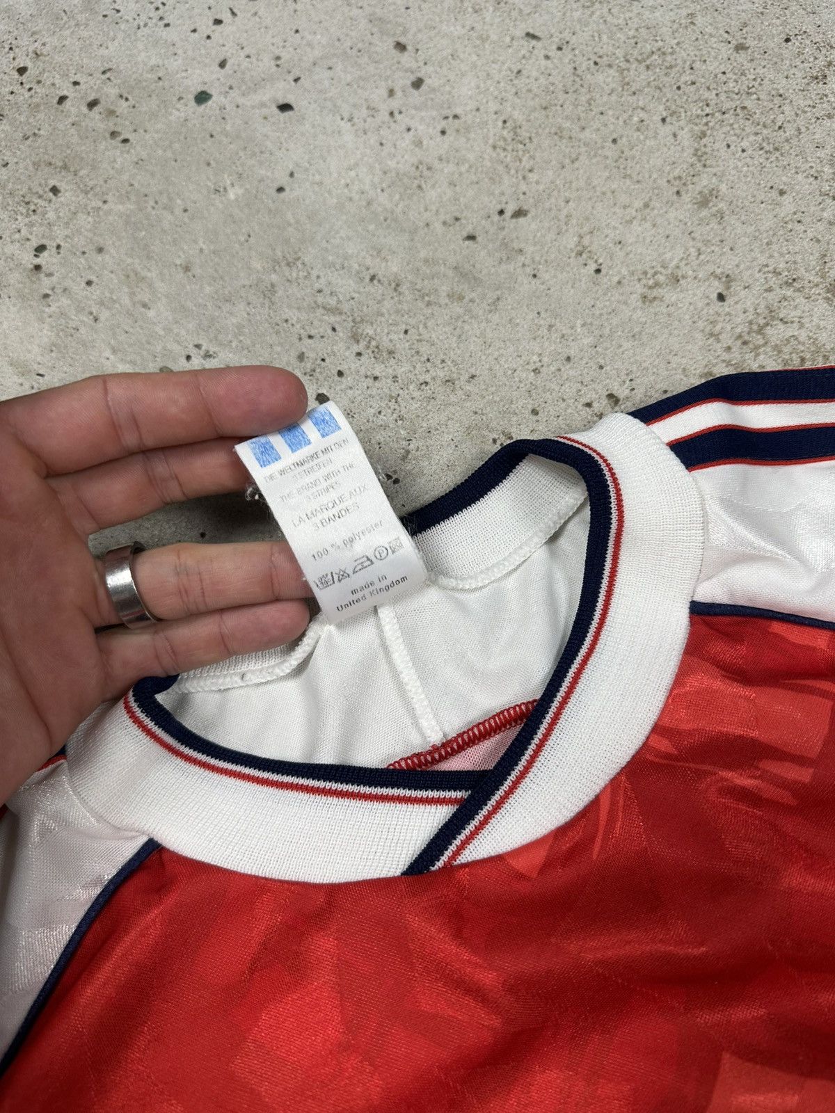 Adidas Vintage 90s Adidas Template Red Long Sleeve Jersey Blokecore Size US L / EU 52-54 / 3 - 10 Thumbnail