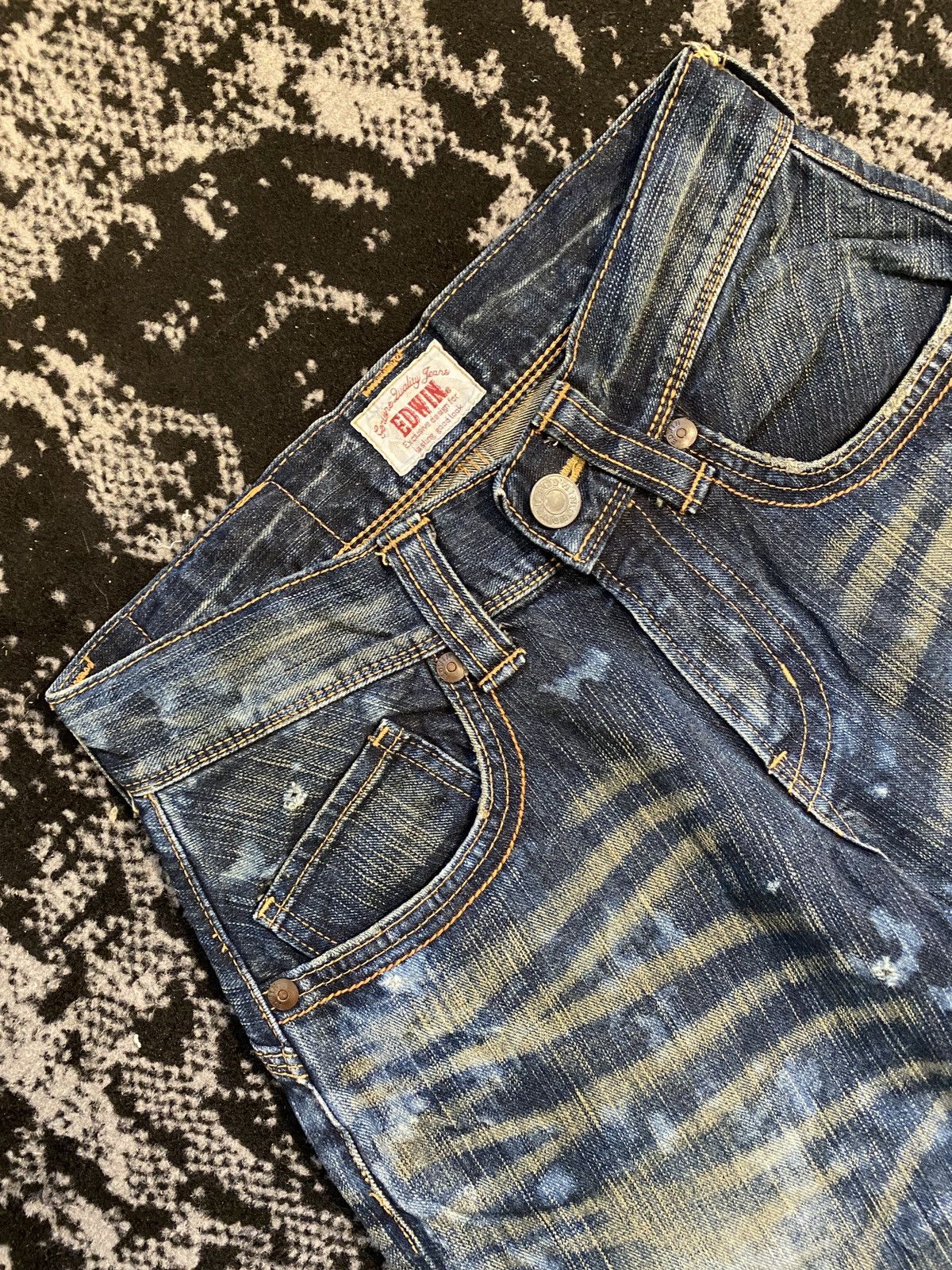 Edwin Edwin Distressed Rusty Denim Jeans Vintage Japanese Brand Size US 26 / EU 42 - 3 Thumbnail
