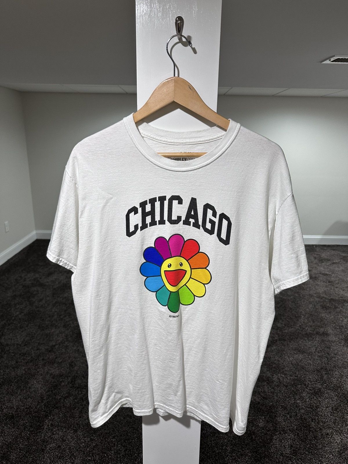 Complex Takashi Murakami Chicago Complexcon Flower White T-Shirt Size US L / EU 52-54 / 3 - 1 Thumbnail