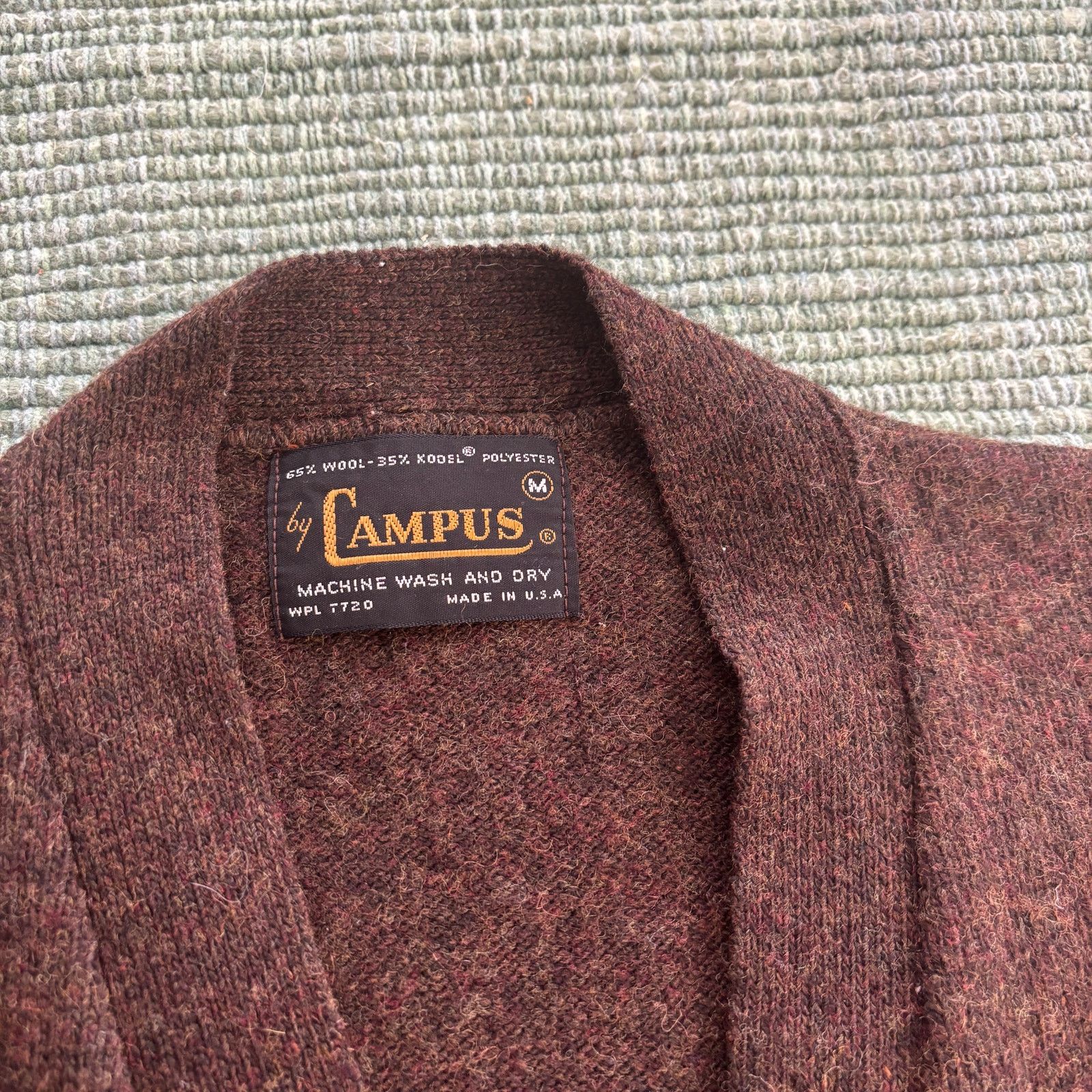 Vintage True vintage 60s brown Campus knit sweater vest Size US M / EU 48-50 / 2 - 3 Thumbnail