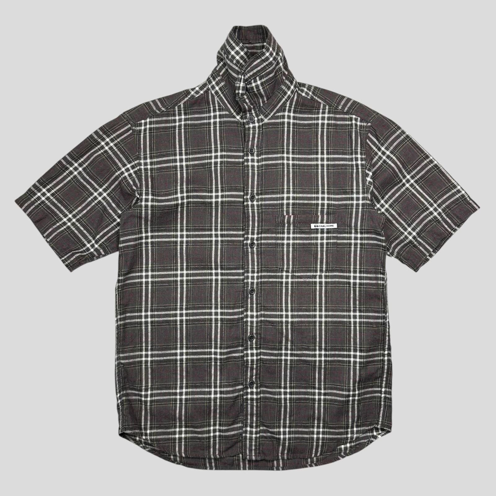 Issey Miyake Final Home AW08 Grey Nova Check Pocket Logo Shirt - S Size US S / EU 44-46 / 1 - 3 Thumbnail