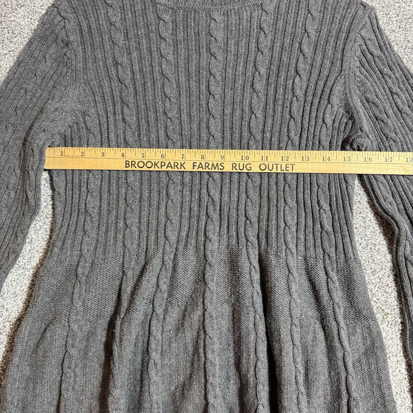 Other Hannah Sweater Womens XL Cable Knit Y2K Vintage Grandmacore Size XL / US 12-14 / IT 48-50 - 10 Thumbnail