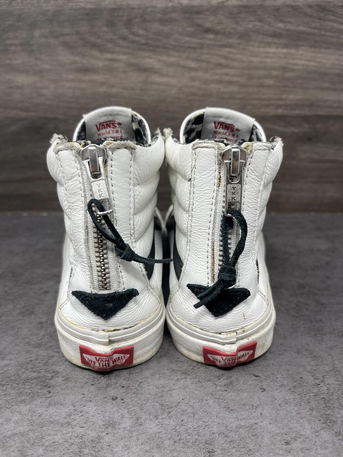 Vans Vans Sk8 Hi Slim Zip Sneakers Womens Size 7.5 White Black Size US 7.5 / IT 37.5 - 6 Thumbnail