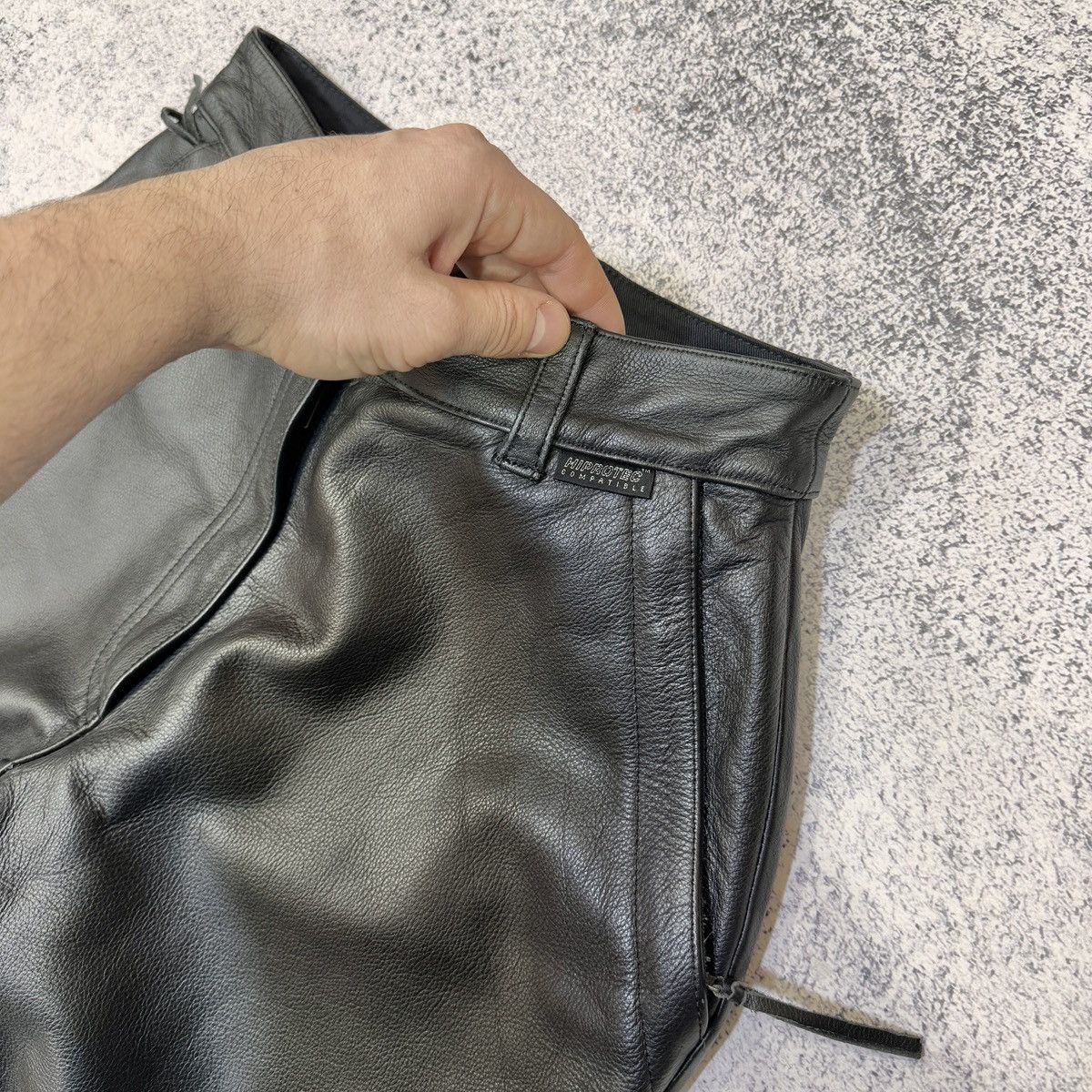 Hein Gericke Classic Gear Hiprotec Leather Motorcycle Pants Size 40 Size 30" / US 8 / IT 44 - 4 Thumbnail