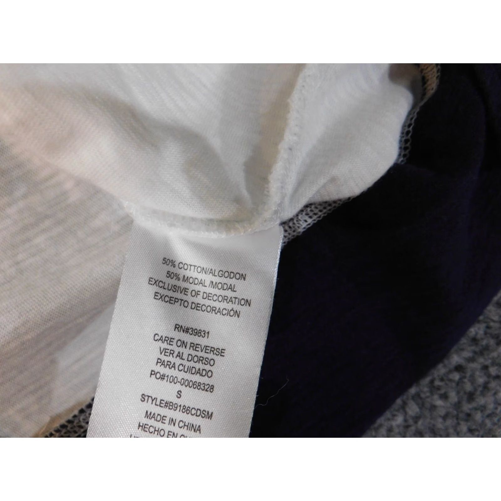 Vintage Democracy Blouse Shirt Womens S White Geometric V-Neck Button Pullover Casual Cotton Modal Rayon Breathable Basic American Vintage No Size S / US 4 / IT 40 - 6 Thumbnail