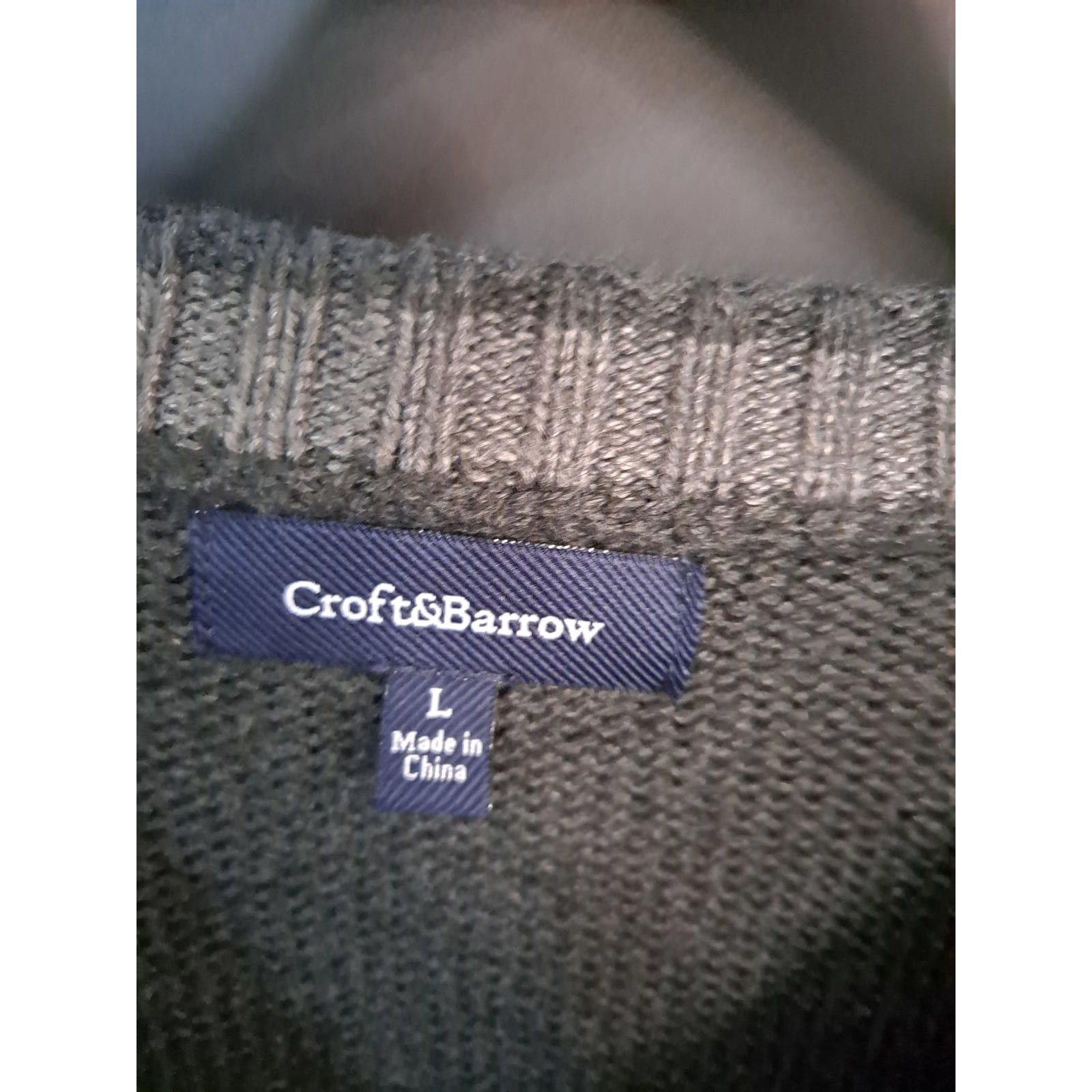 Croft & Barrow Croft & Barrow Gray Crew Neck Sweater Size Large Size US L / EU 52-54 / 3 - 2 Thumbnail