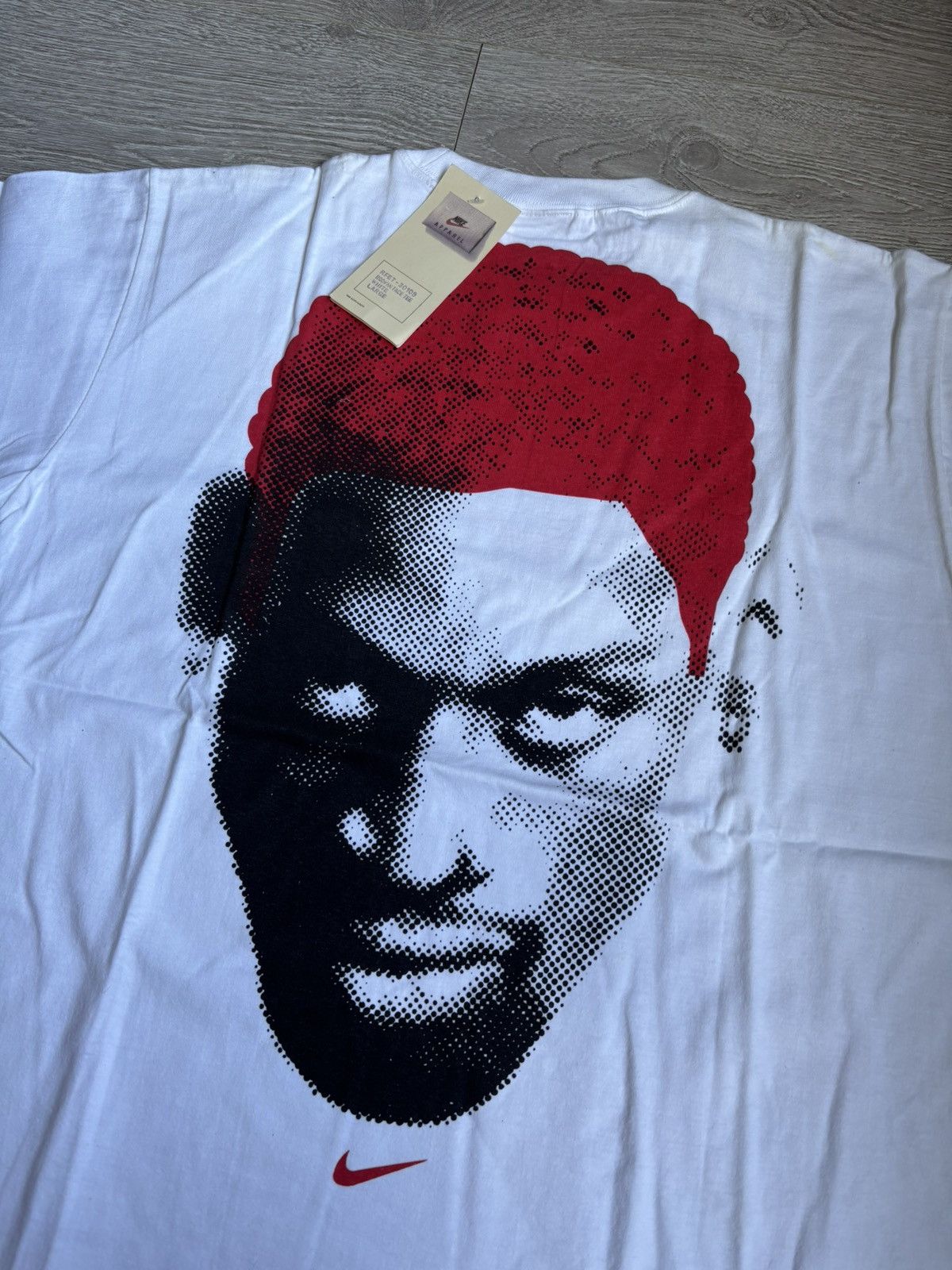 Nike VERY RARE DEADSTOCK Vintage 90s Nike Rodman tshirt Size US L / EU 52-54 / 3 - 2 Thumbnail