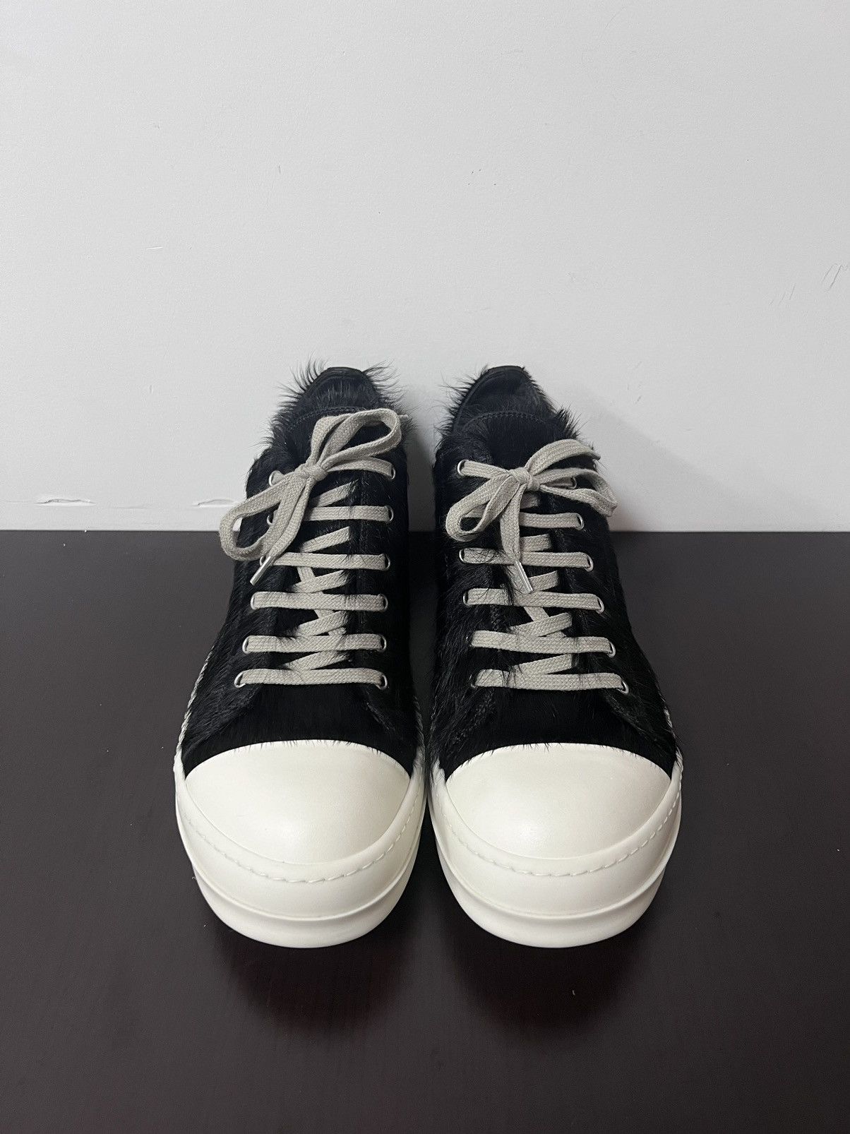 Rick Owens Rick owens pony hair ramones low top sneakers Size US 10.5 / EU 43-44 - 4 Thumbnail