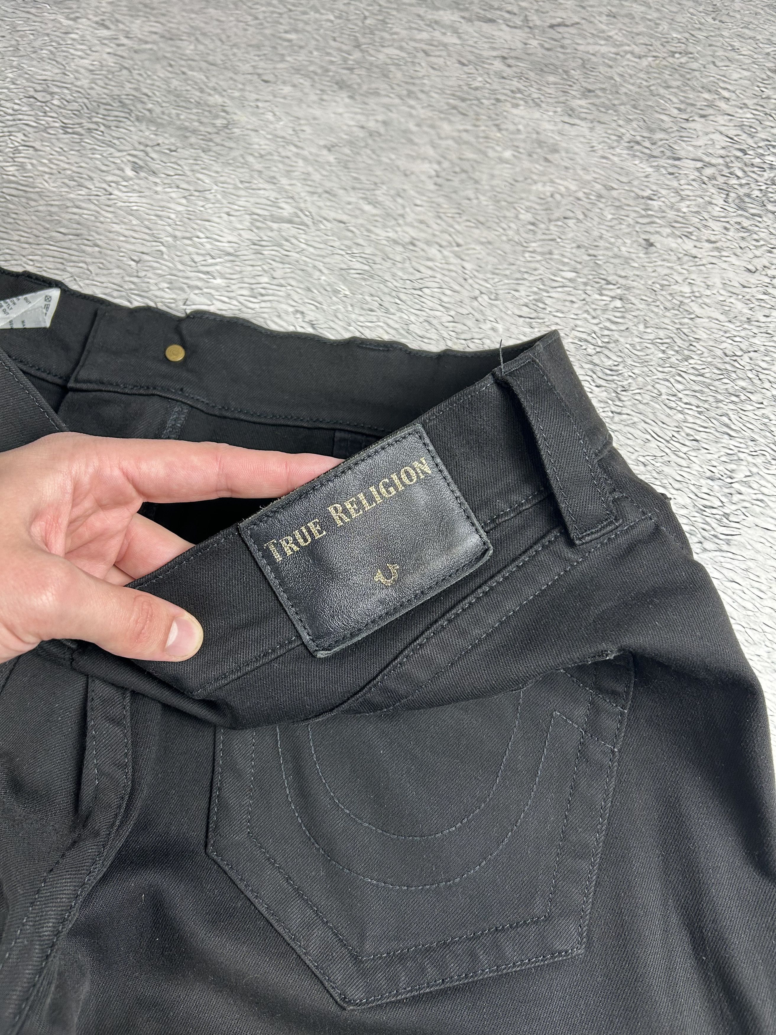 True Religion × Vintage True Religion Rocco Jeans Relaxed Skinny Black Oldmoney USA Size US 38 / EU 54 - 5 Thumbnail