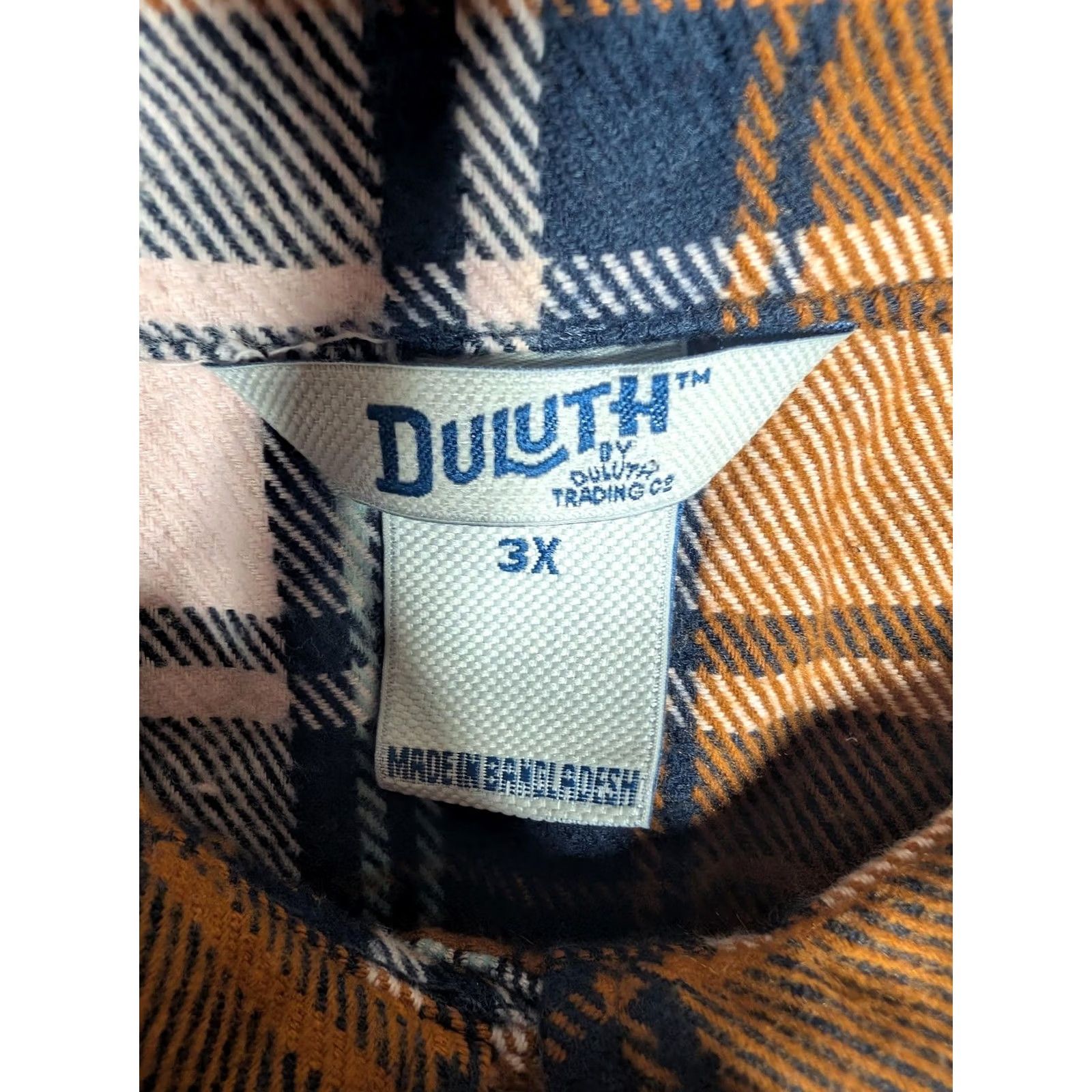 Duluth Trading Company Duluth Trading Co Shirt Mens 3XL Brown Plaid Flannel Long Sleeve Button Up Sh Blanket? Size US XXL / EU 58 / 5 - 5 Thumbnail