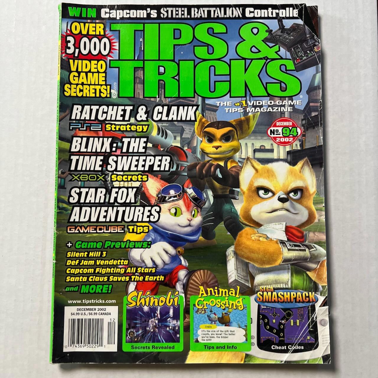 Nintendo VTG Tips & Tricks Magazine #94 DEC 2002 STAR FOX Cover RARE Size ONE SIZE - 1 Thumbnail