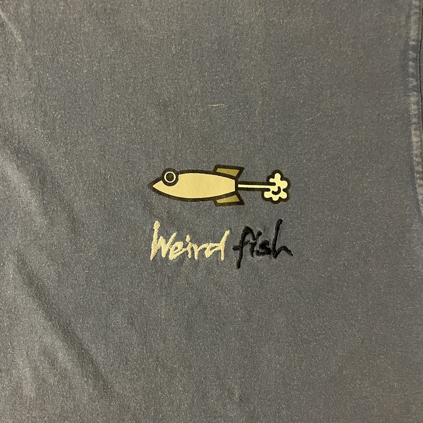 Vintage VTG 00s 2000s Y2K Weird Fish Clothing Brand Embroidered Tee Size US XL / EU 56 / 4 - 3 Thumbnail