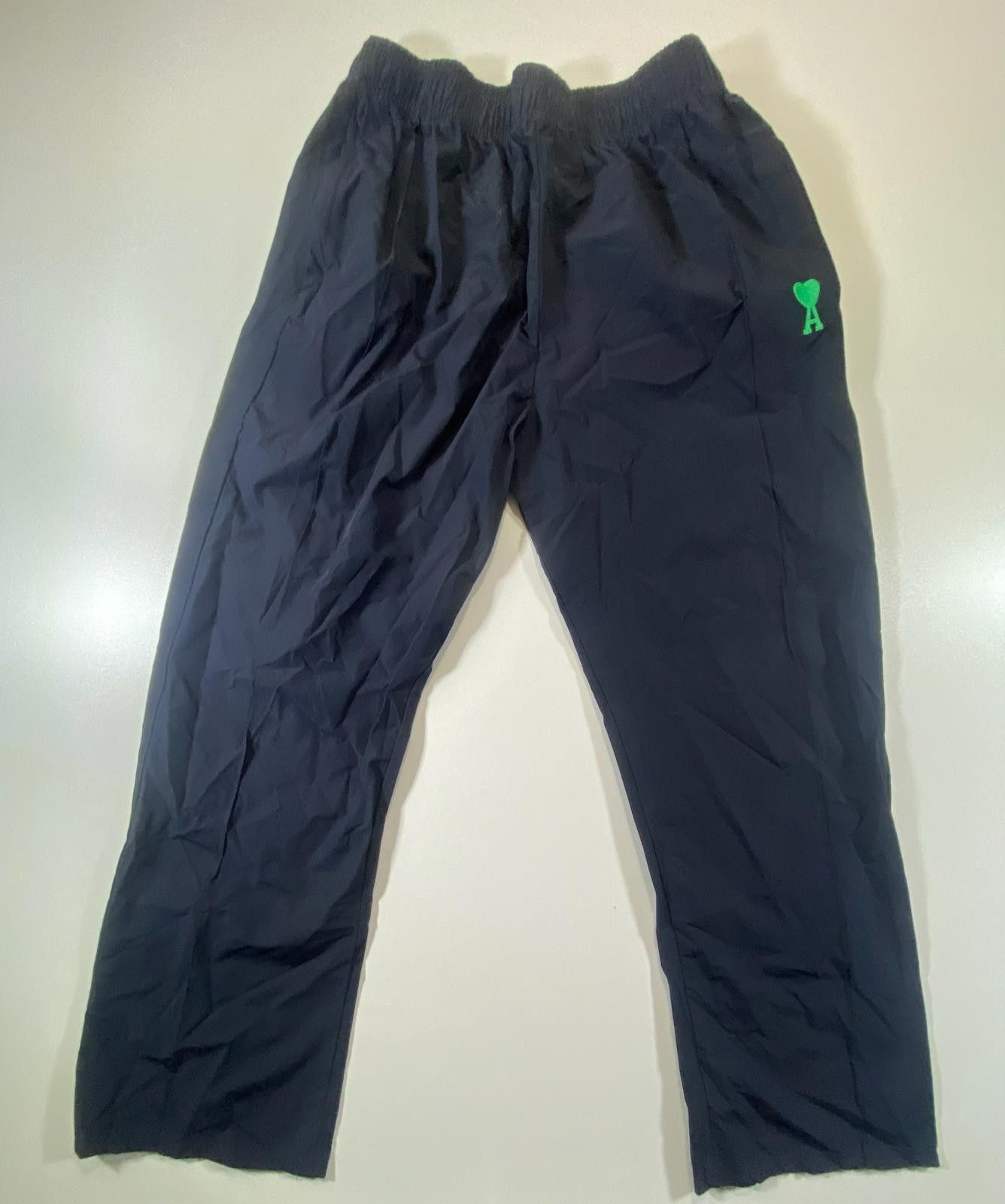 Other AMI Paris Navy Track Pants with Green Heart Logo Size US 36 / EU 52 - 1 Thumbnail