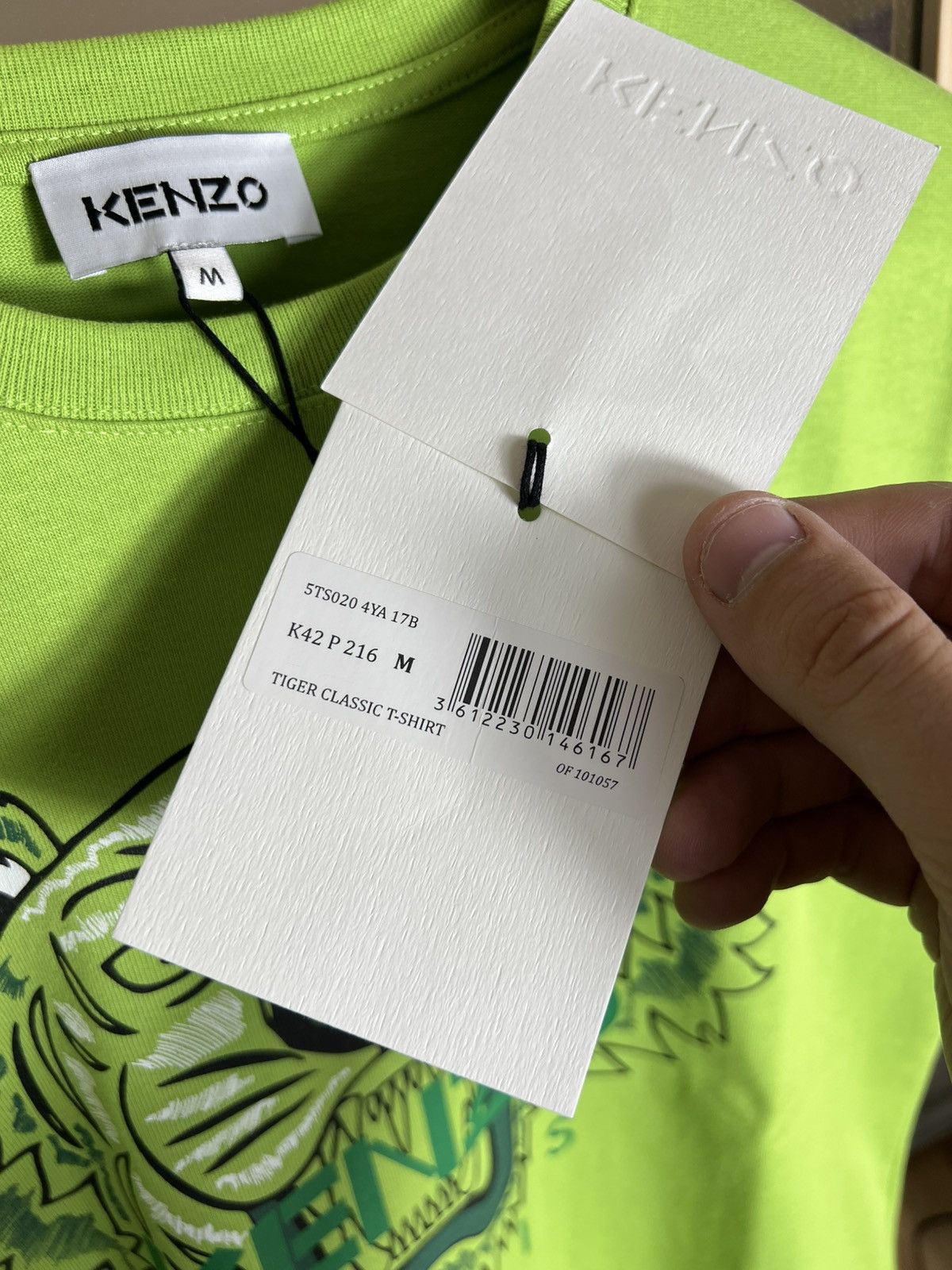 Kenzo Kenzo M T-Shirt Tee Big logo tiger Green Men’s Y2K Size US M / EU 48-50 / 2 - 8 Thumbnail