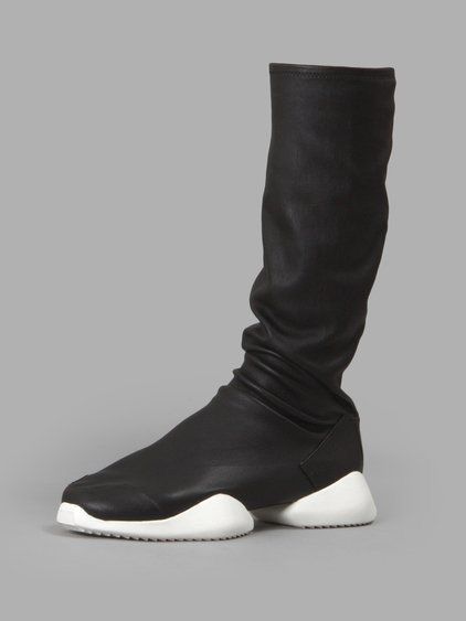 Adidas × Rick Owens RICK OWENS ADIDAS RUNNER STRETCH BOOT SOCK RAMONES GEOBASKET Size US 10 / EU 43 - 1 Thumbnail