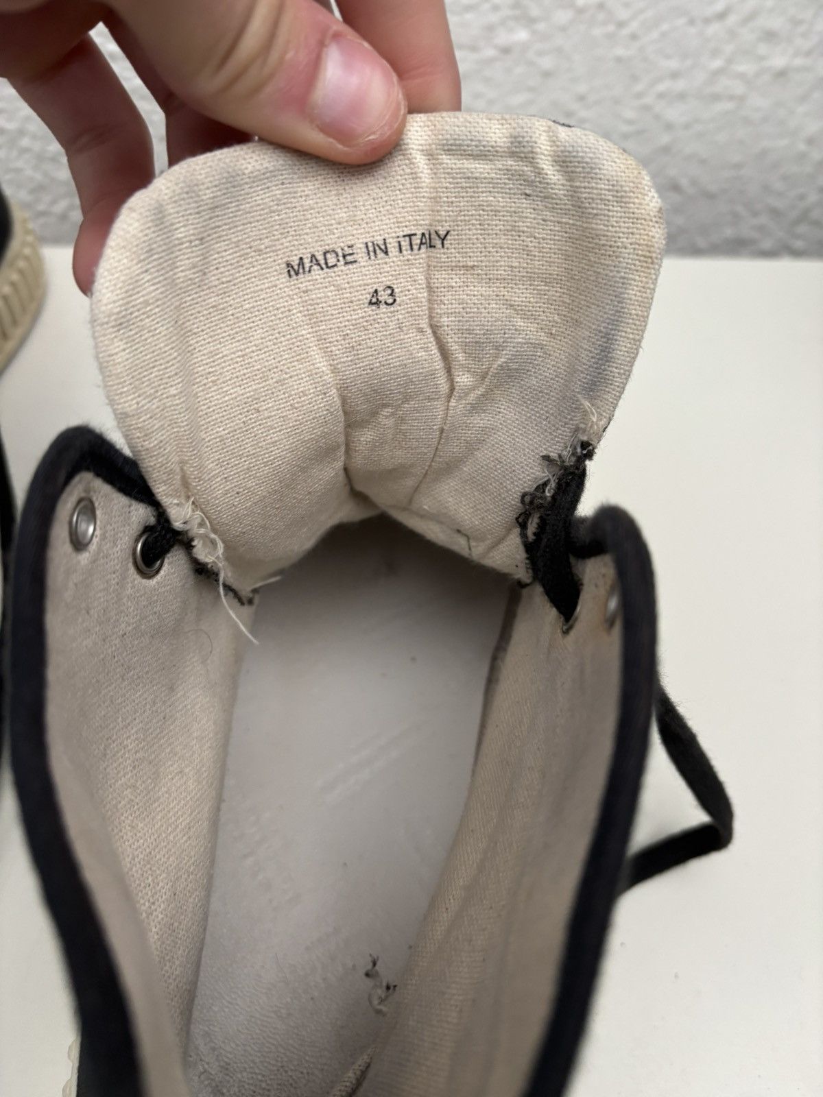 Maison Margiela Mason Margiela M22 Canvas High Top Sneakers Size US 10 / EU 43 - 2 Thumbnail