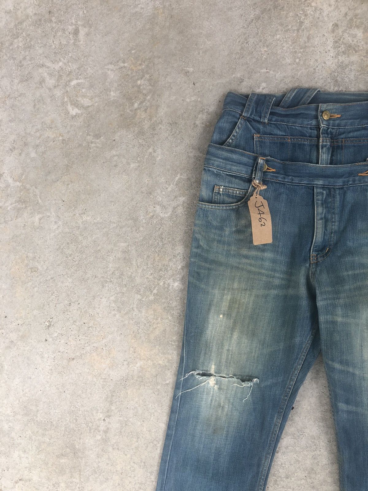 Issey Miyake Japanese Mercibeaucoup Double Waist Distressed Issey Miyake Size US 31 - 5 Thumbnail