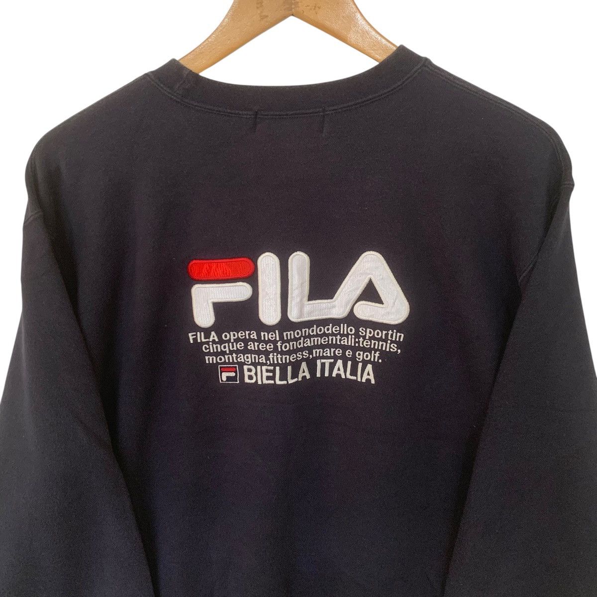 Fila × Vintage Fila Vintage Sweatshirt 90s Italy Streetwear Medium Size US M / EU 48-50 / 2 - 5 Thumbnail
