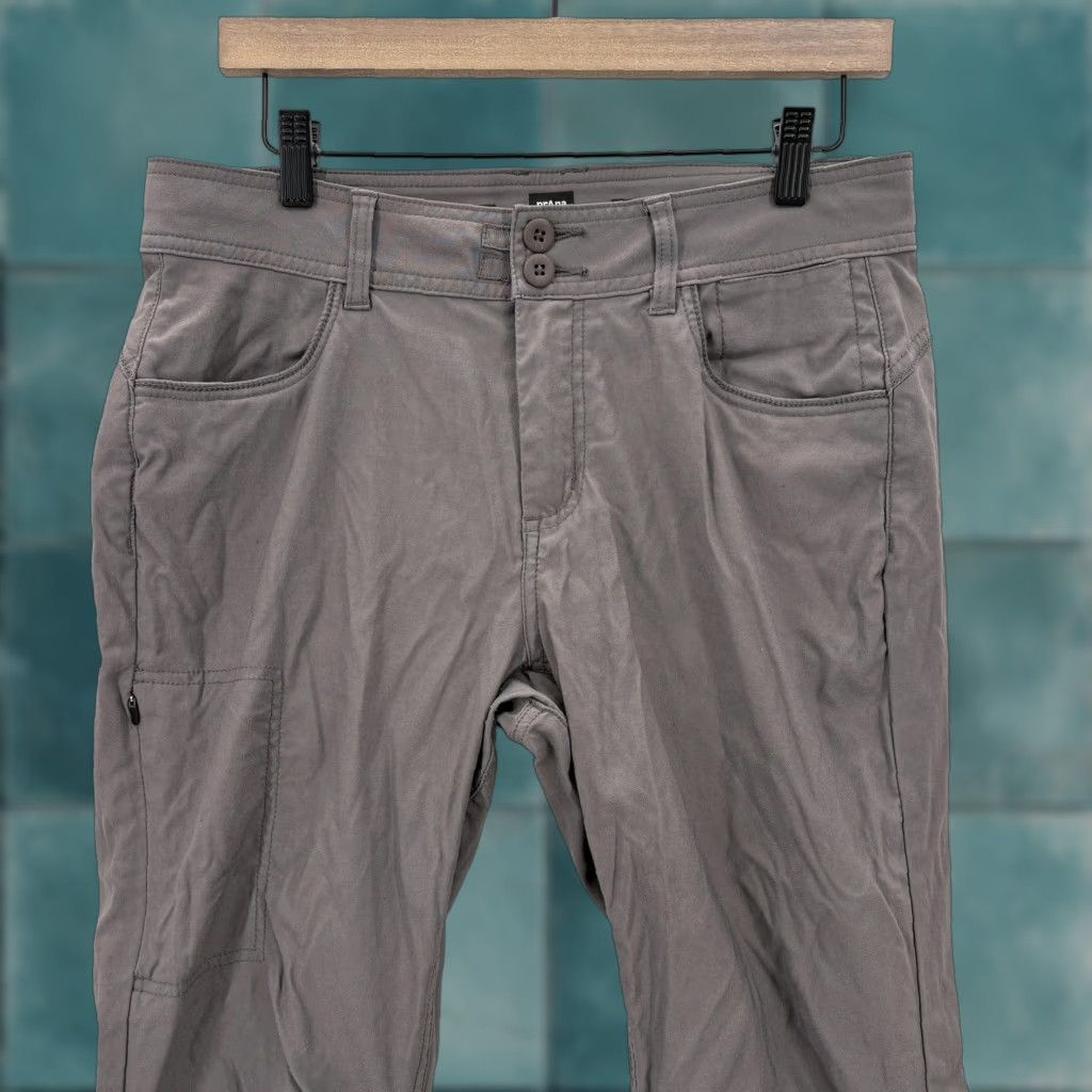 Prana Prana Halle Pant II Womens 10 Tall Gray Nylon Stretch Convertible Size 32" / US 10 / IT 46 - 1 Thumbnail