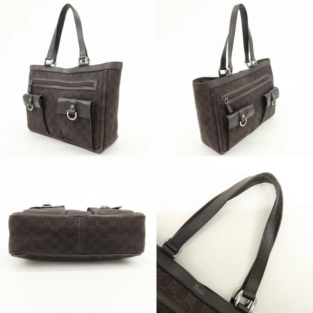 Gucci Gucci Abbey GG Canvas Tote Brown Size ONE SIZE - 3 Thumbnail