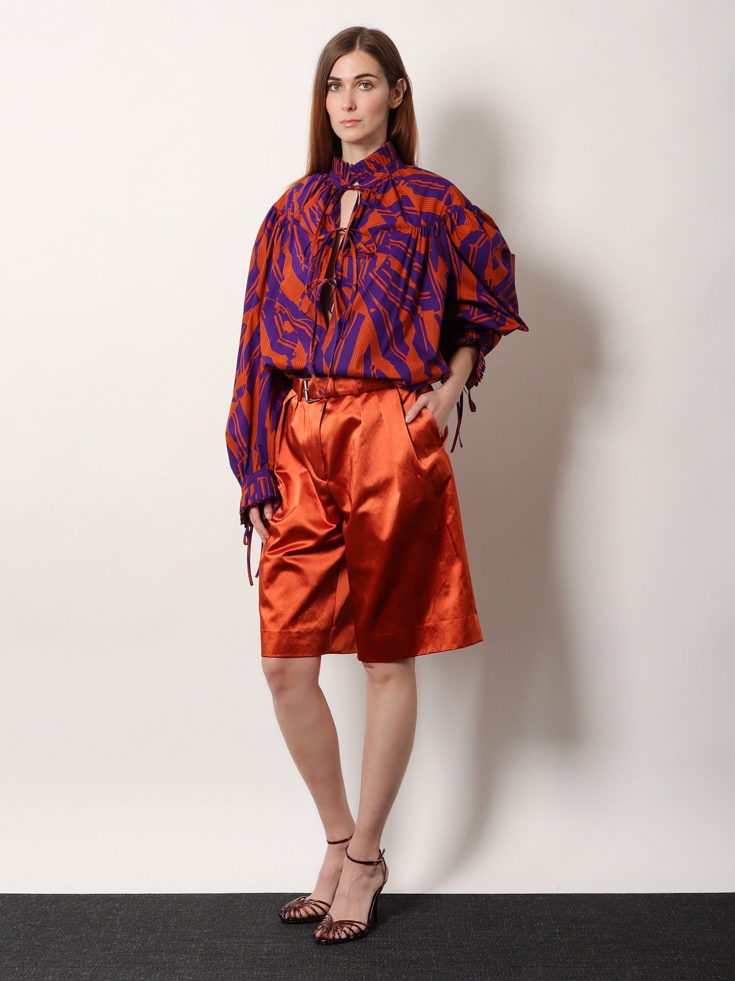 Dries Van Noten Dries Van Noten Catya cotton shirt with Crushed Stripe print Tag Size M Women - USA Tariffs Included Size M / US 6-8 / IT 42-44 - 1 Thumbnail