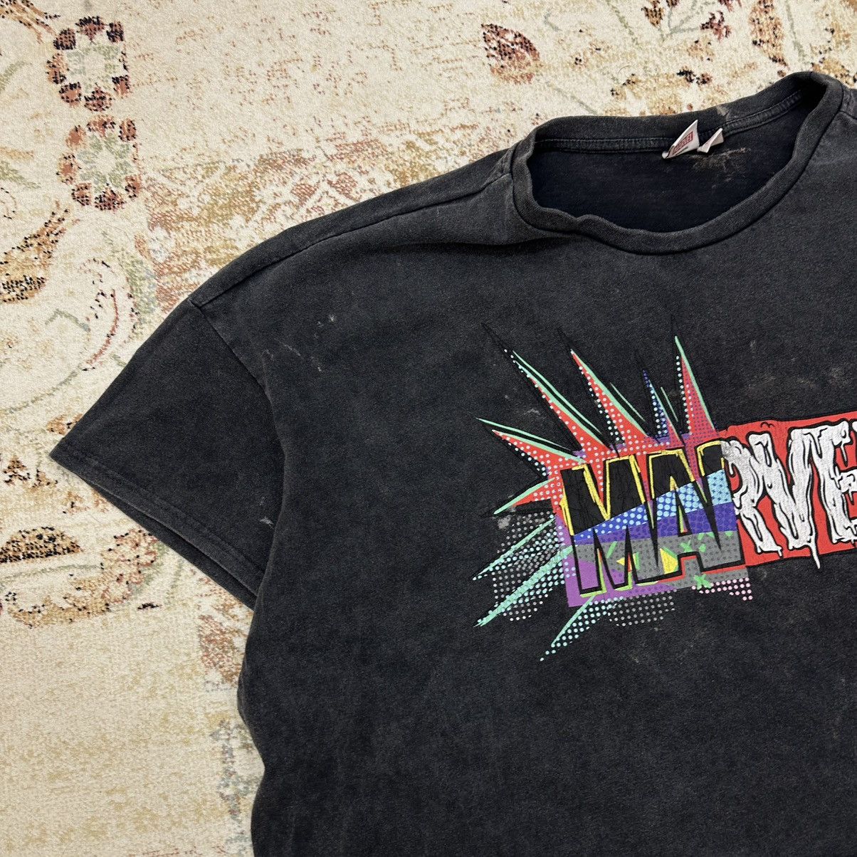 Marvel Comics × Vintage Vintage Marvel T-shirts Big Logo Grunge Style Y2K 00s Size US XXL / EU 58 / 5 - 6 Thumbnail