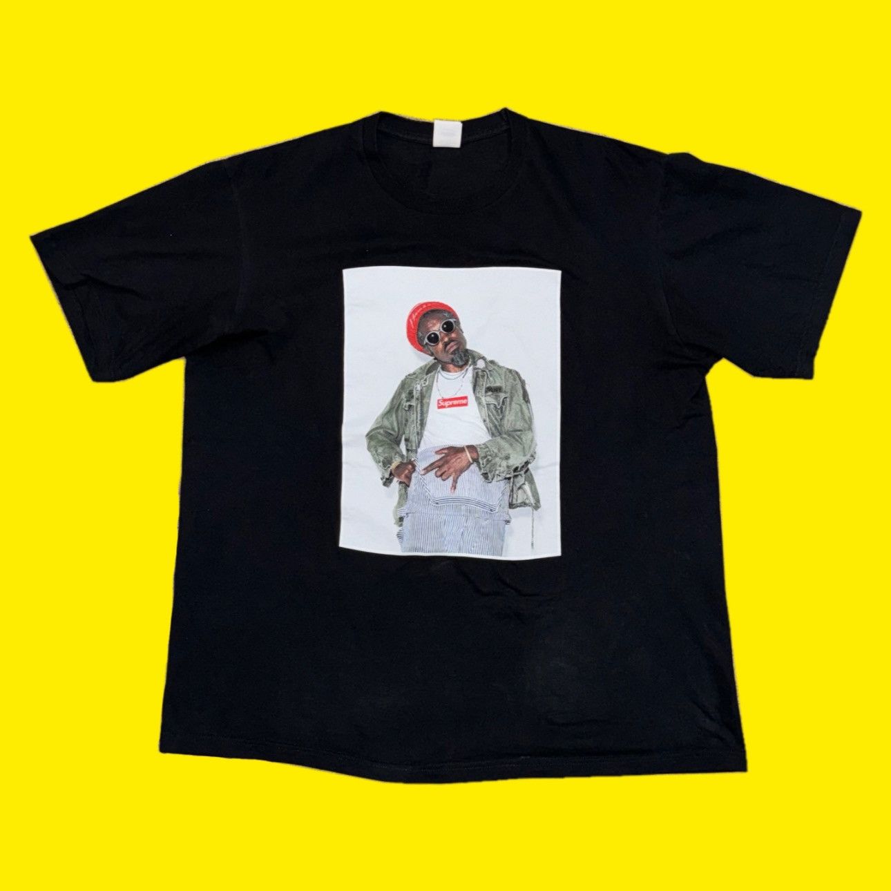 Supreme t-shirt deals Andre 3000 tee XL