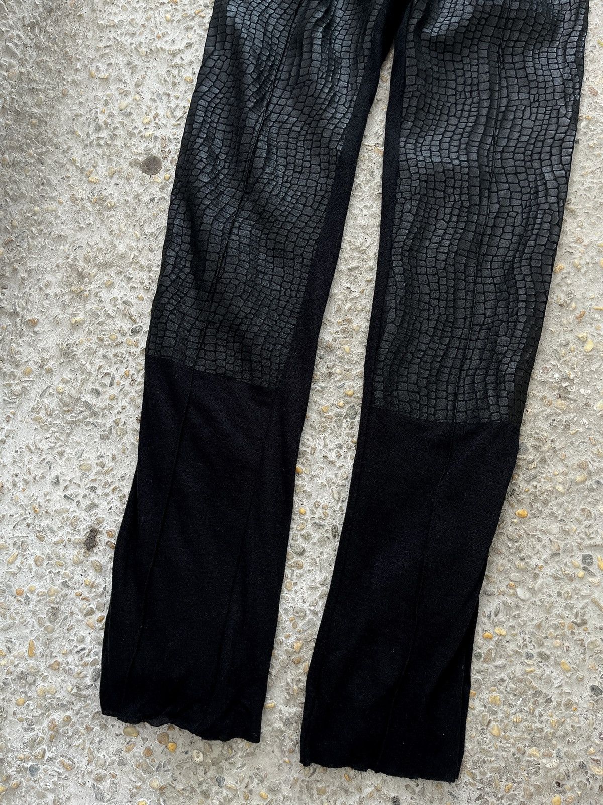 Sacai Textured Panel Hybrid Leggings Pants Size 26" / US 2 / IT 38 - 4 Thumbnail