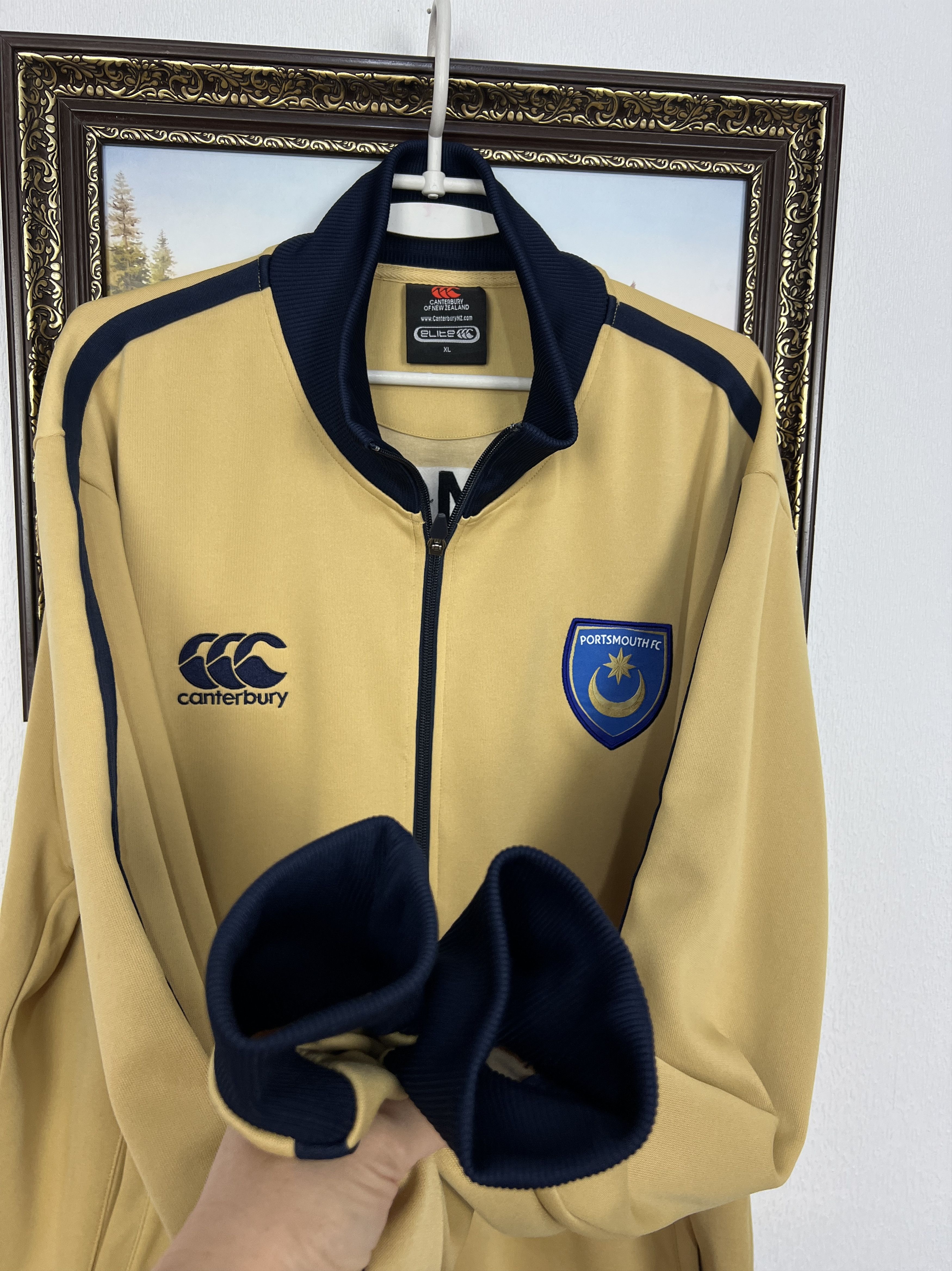 Vintage Portsmouth Football Jacket Soccer Track Top Zip Rare Size US XL / EU 56 / 4 - 6 Thumbnail