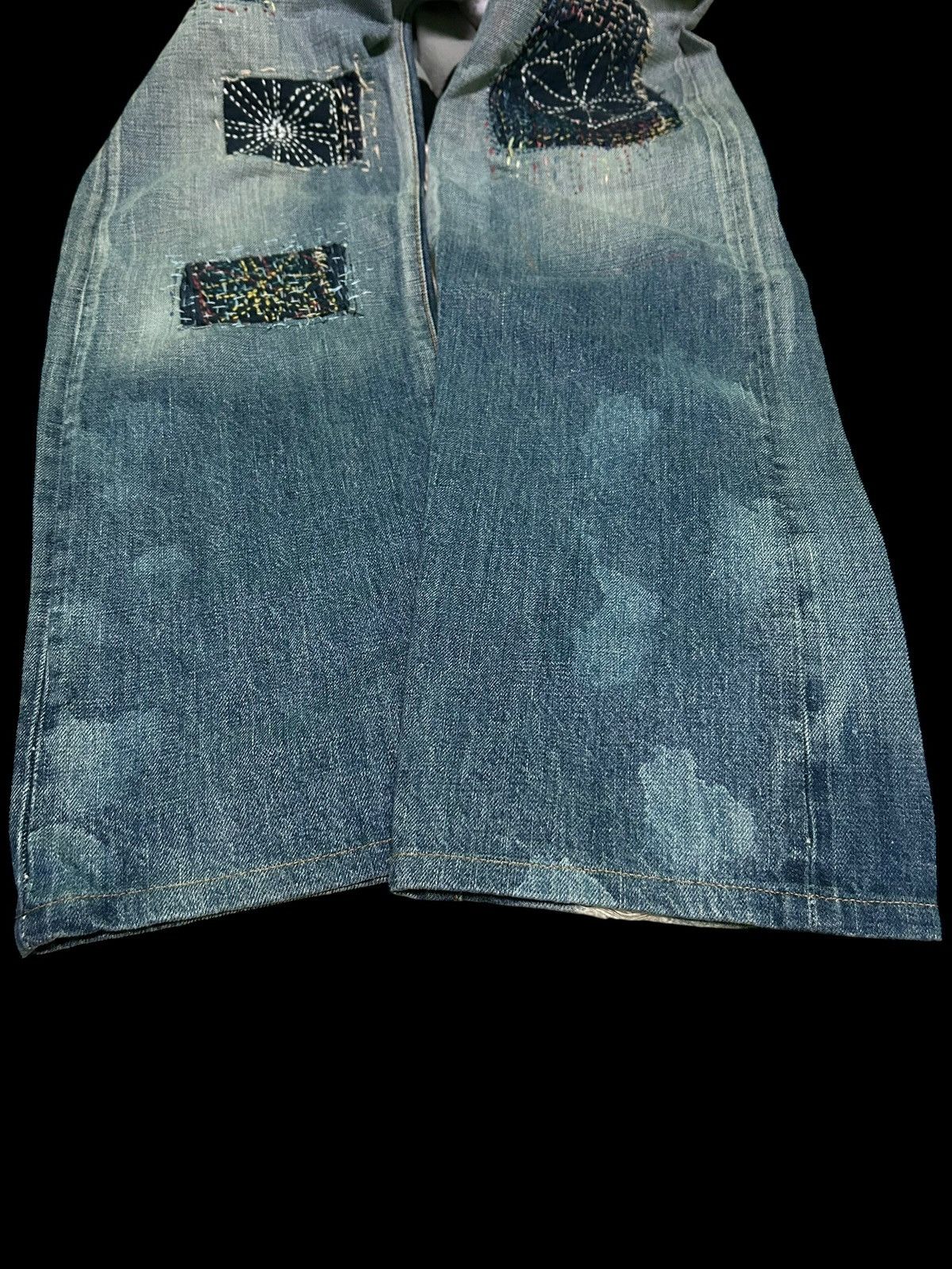 Edwin × Kapital × Vintage 🔥 VINTAGE EDWIN SELVEDGE DISTRESSED CUSTOM MADE DENIM JEANS Size US 34 / EU 50 - 8 Thumbnail
