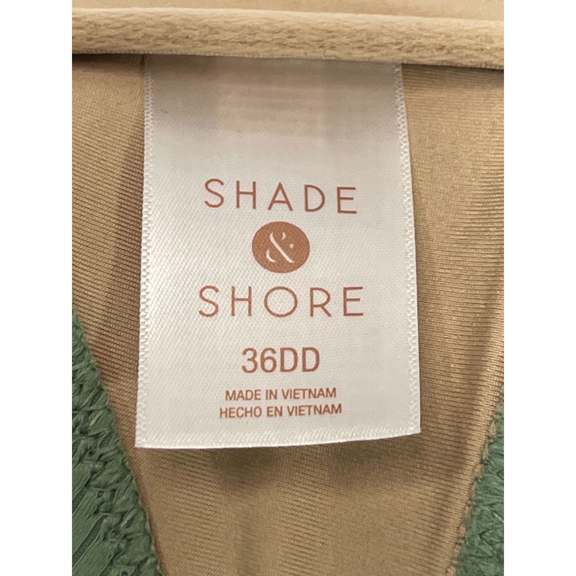 Other Shade & Shore - Women's Ribbed Longline V-Wire Bikini Top - Size ONE SIZE - 6 Thumbnail