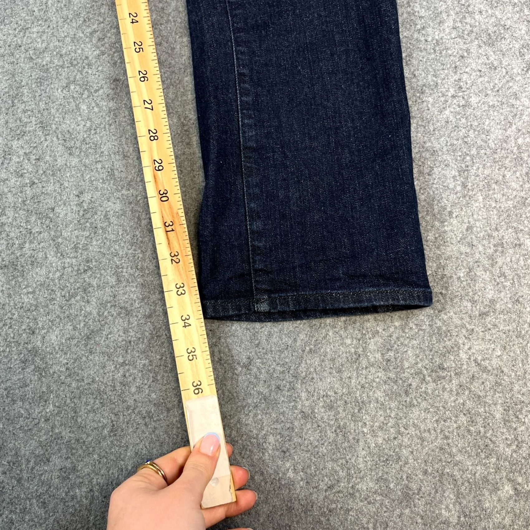 Vintage Armani Jeans Jeans Slim Straight 32 Dark Wash Blue Indigo Stretch J45 Mens Regular Size US 32 / EU 48 - 4 Thumbnail