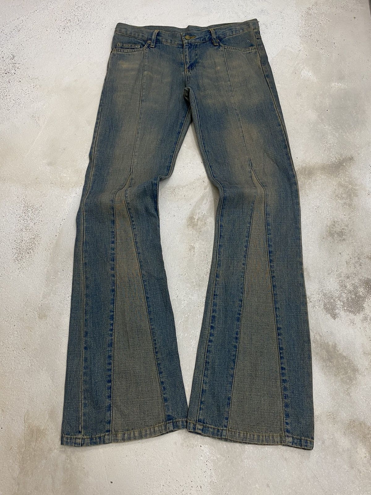 GOSTAR DE FUGA × Hysteric Glamour × If Six Was Nine Vintage 90s Flare Revolt Unisex Jean Retro Punk Mud Washed Size US 30 / EU 46 - 2 Thumbnail