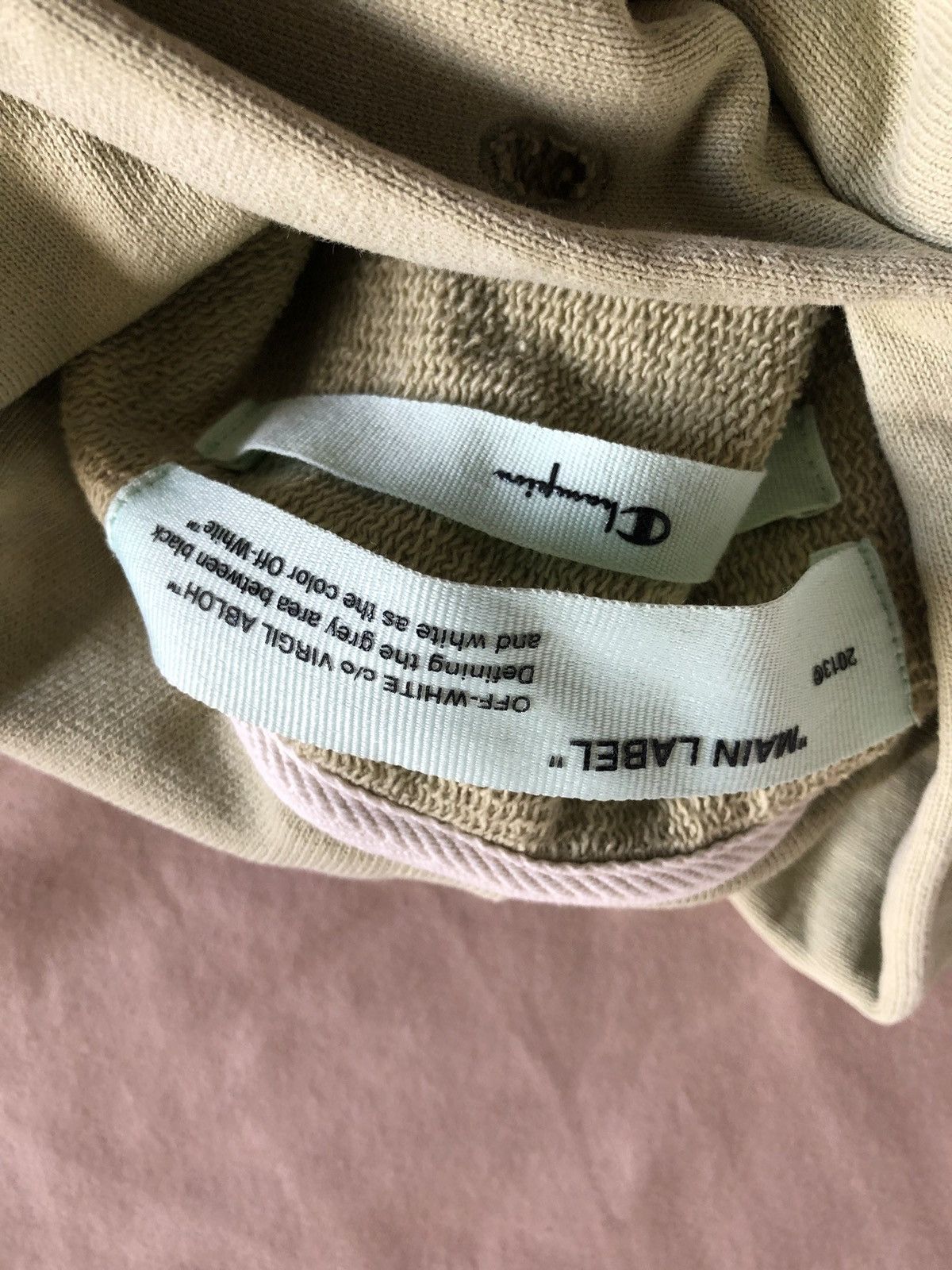 Champion × Off-White × Virgil Abloh Virgil Abloh’s Off-White x Champion hoodie | M/L 🔥🔥 Size US L / EU 52-54 / 3 - 6 Thumbnail